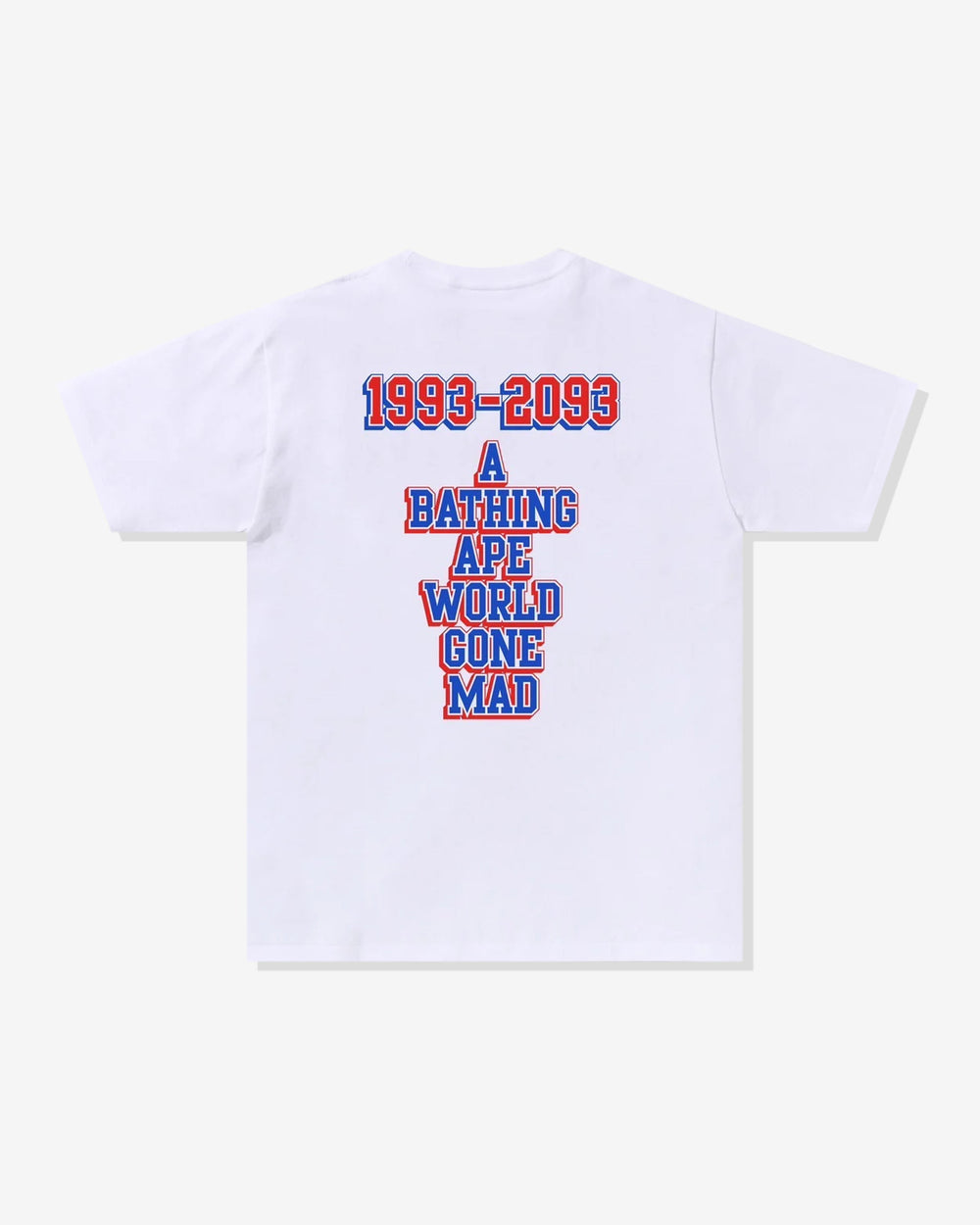BAPE BASEBALL LOGO TEE - WHITE