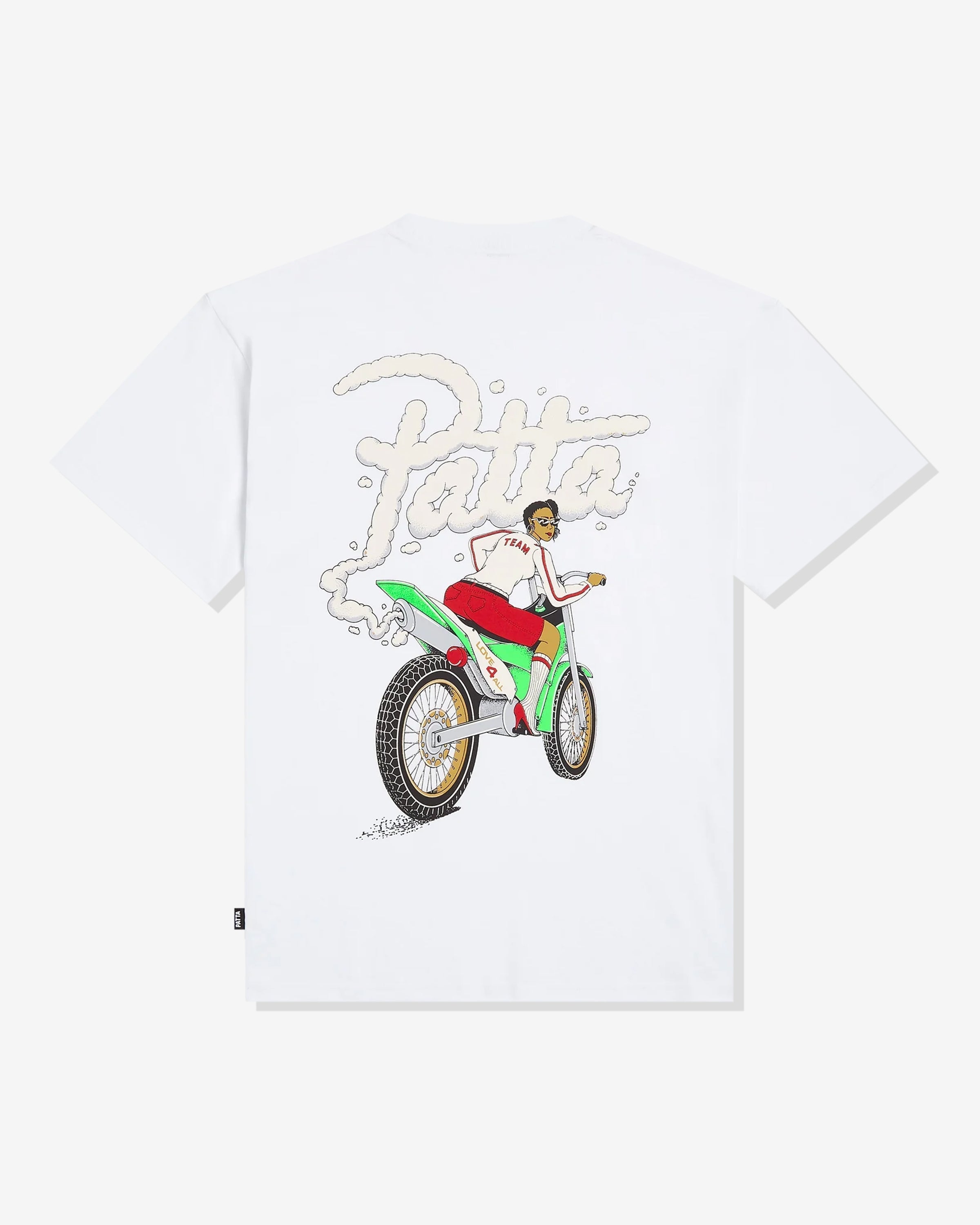 PATTA BIKER TEE - WHITE