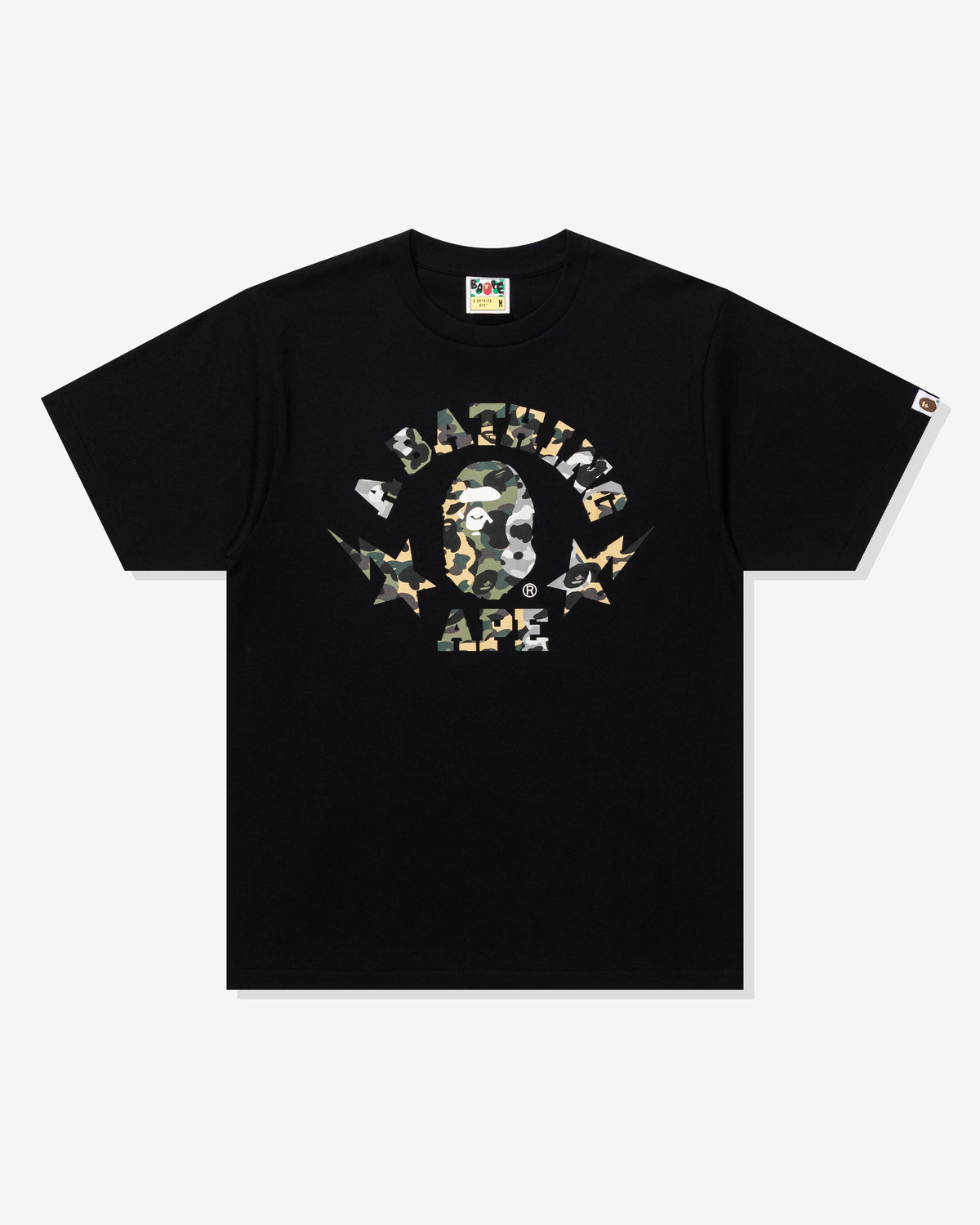 BAPE 1ST CAMO CRAZY STA COLLEGE TEE