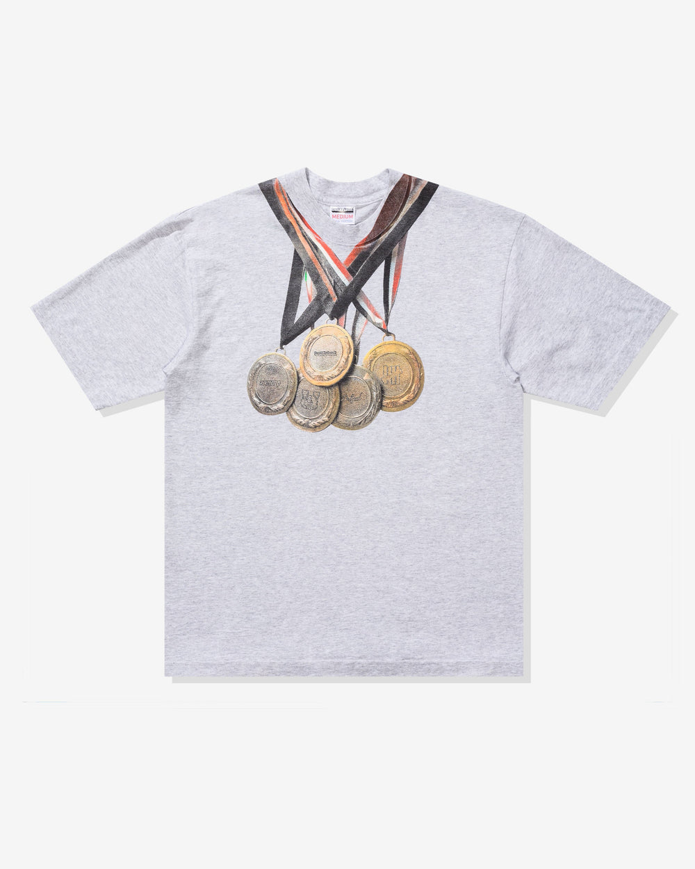 UNDEFEATED X BADFRIEND MEDALS S/S TEE - HEATHER GREY