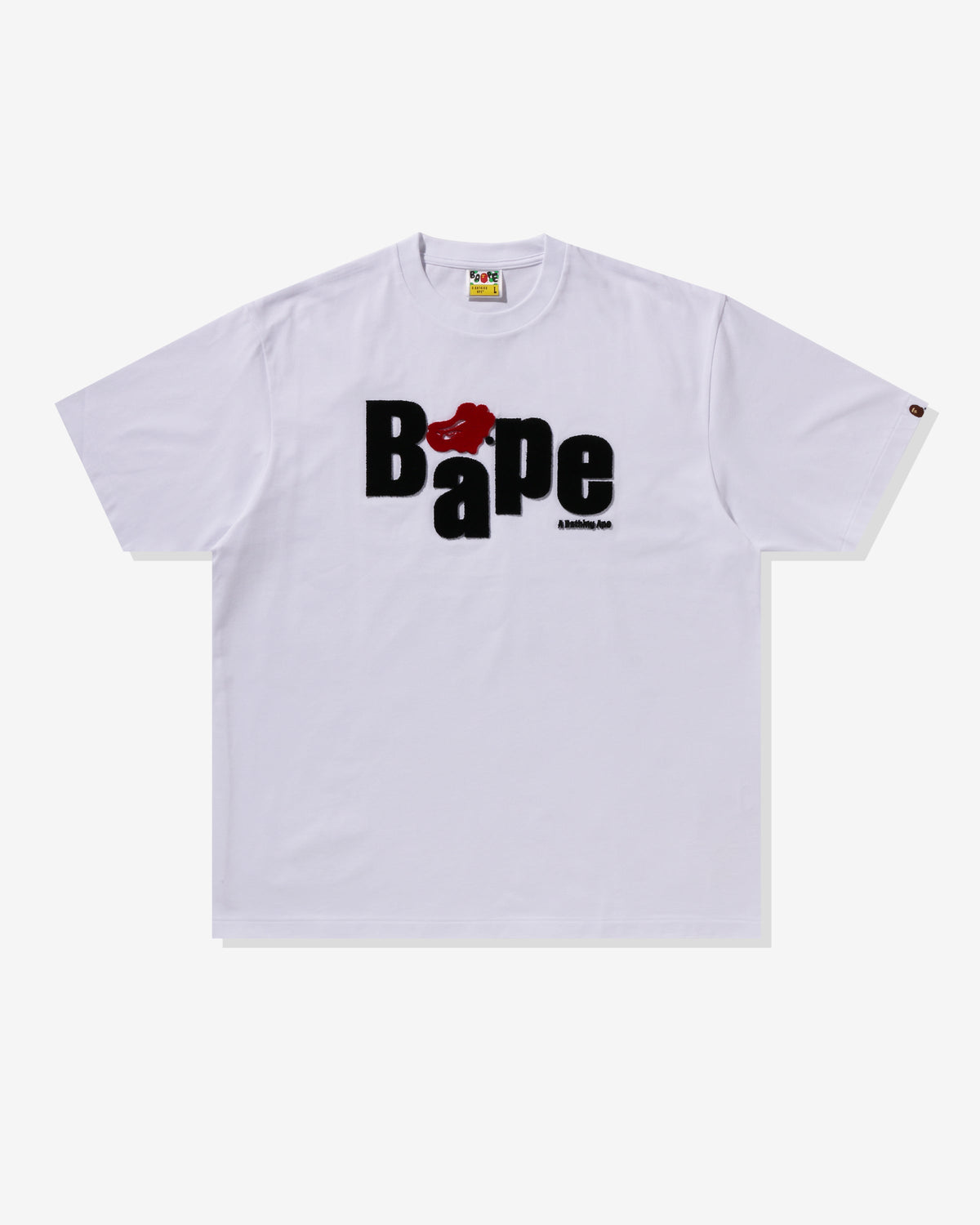 BAPE HEART APE HEAD RELAXED FIT TEE - WHITE