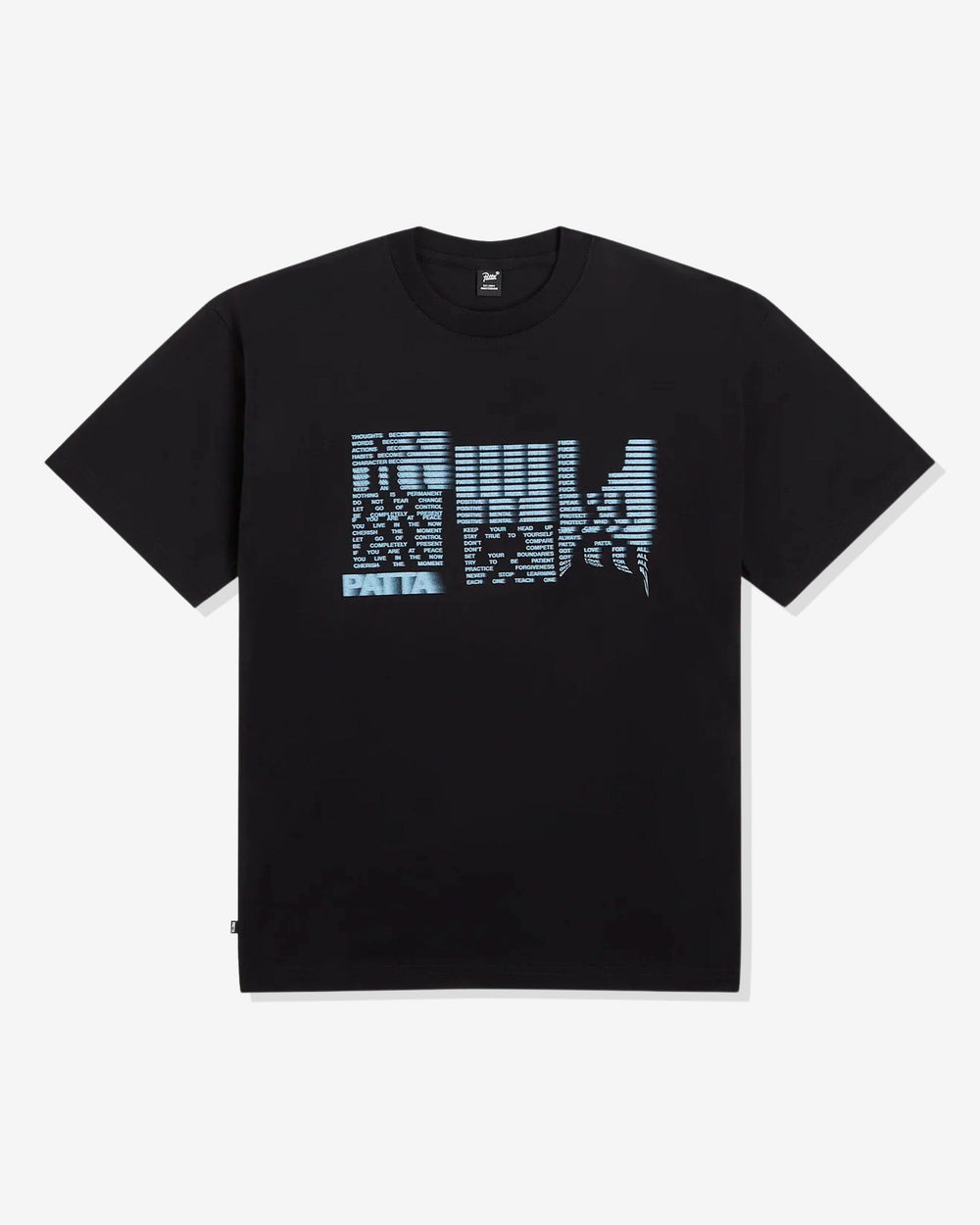 PATTA GLITCH LADY TEE - BLACK