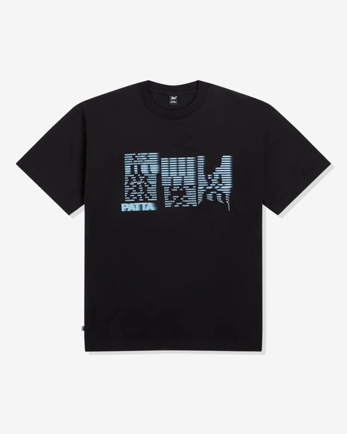 PATTA GLITCH LADY TEE - BLACK
