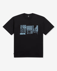PATTA GLITCH LADY TEE - BLACK