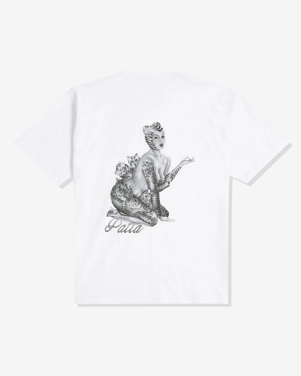 PATTA TIGER LADY TEE - WHITE