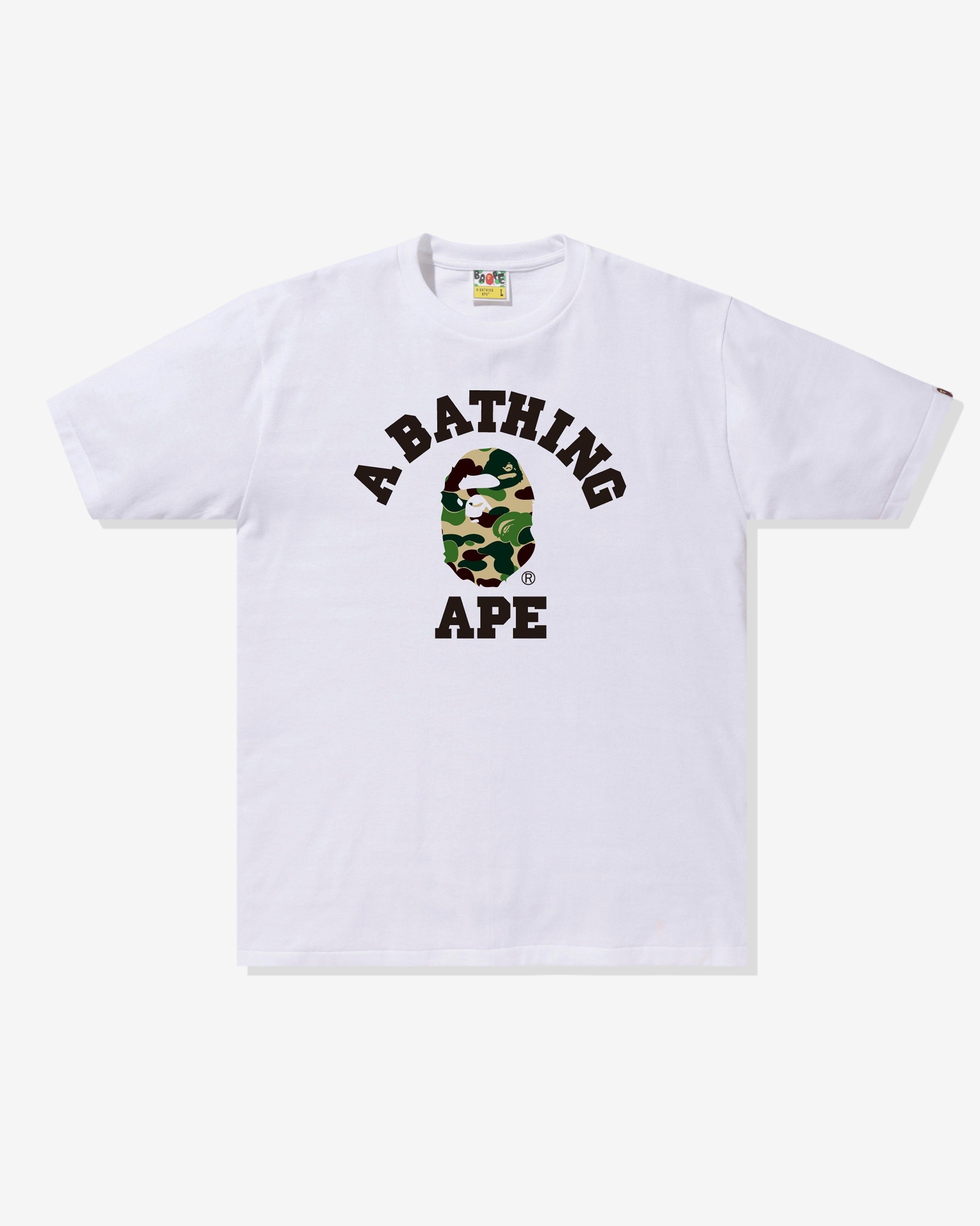 BAPE ABC CAMO COLLEGE TEE
