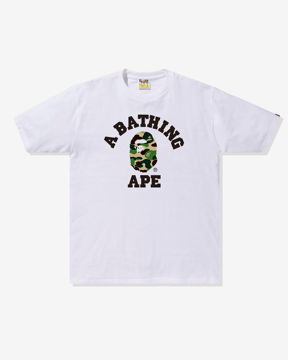 BAPE ABC CAMO COLLEGE TEE