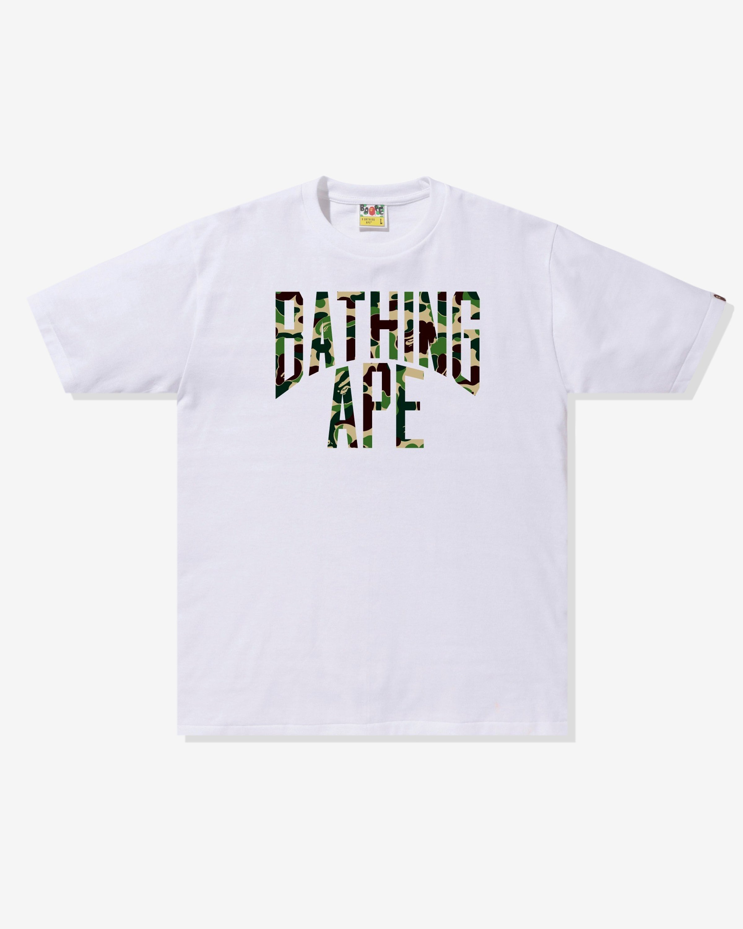 BAPE ABC CAMO NYC LOGO TEE - WHITE