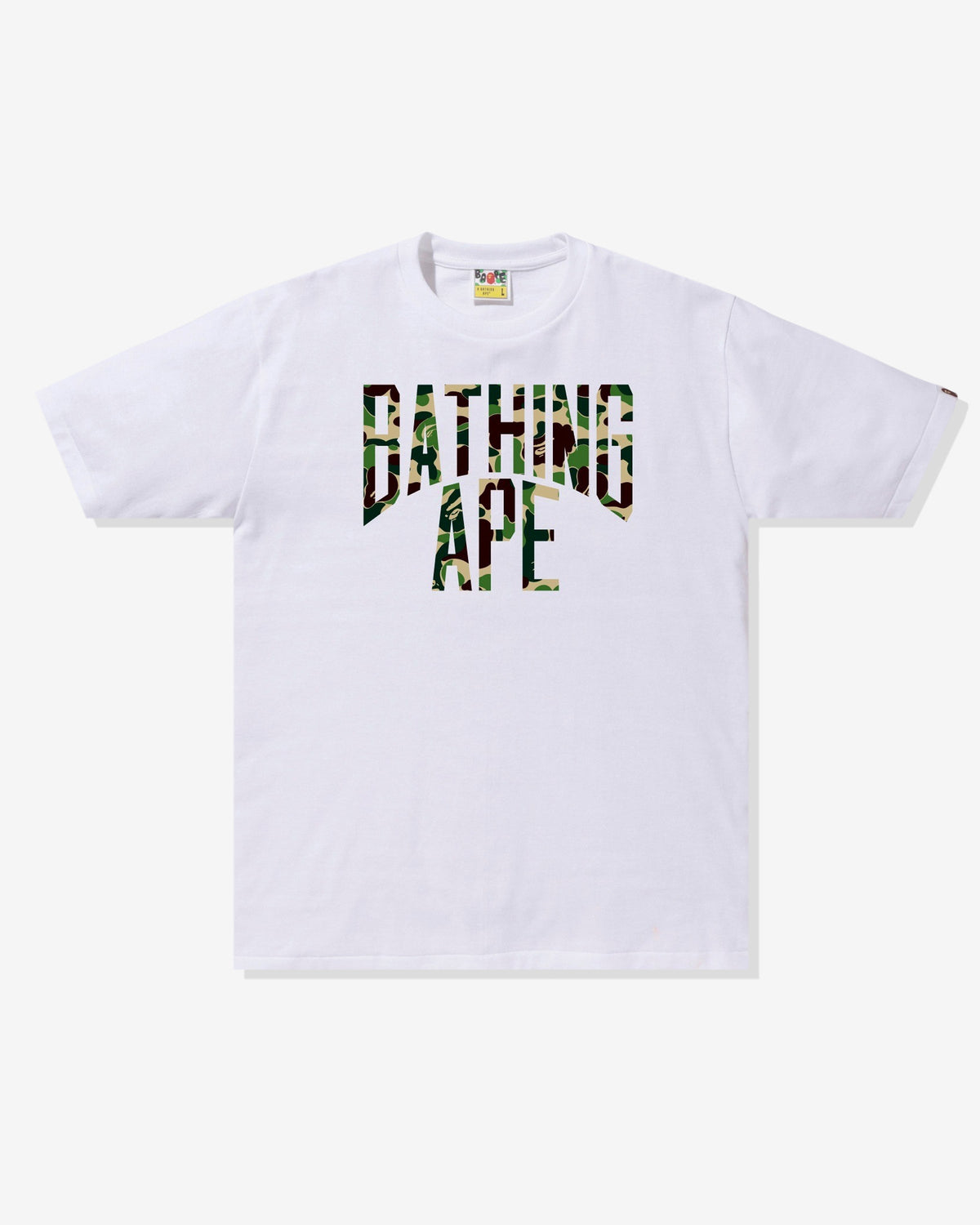 BAPE ABC CAMO NYC LOGO TEE - WHITE