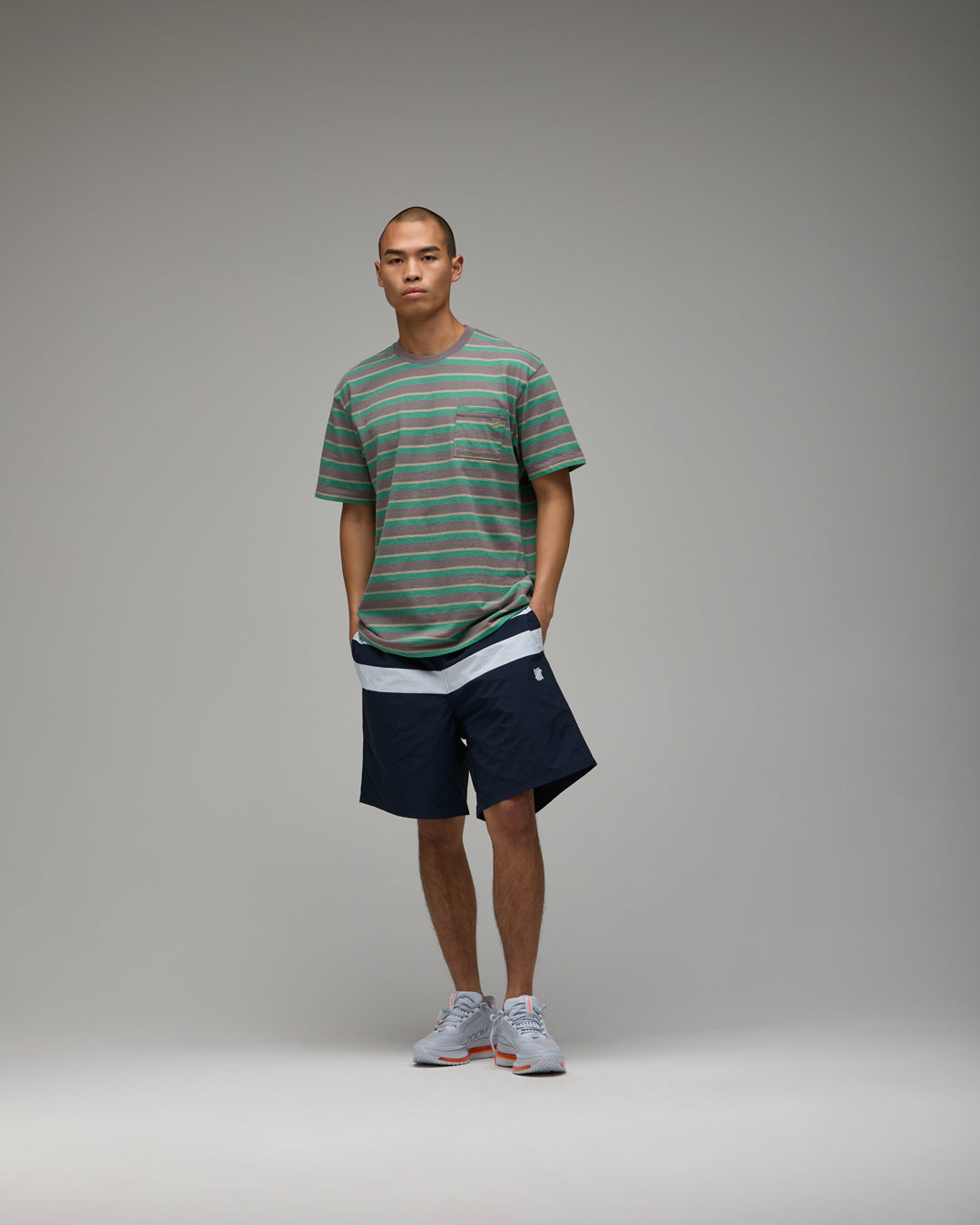 UNDEFEATED STRIPED SWIM SHORT