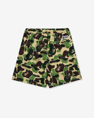 BAPE ABC CAMO ONE POINT RELAXED FIT WATER SHORTS - GREEN