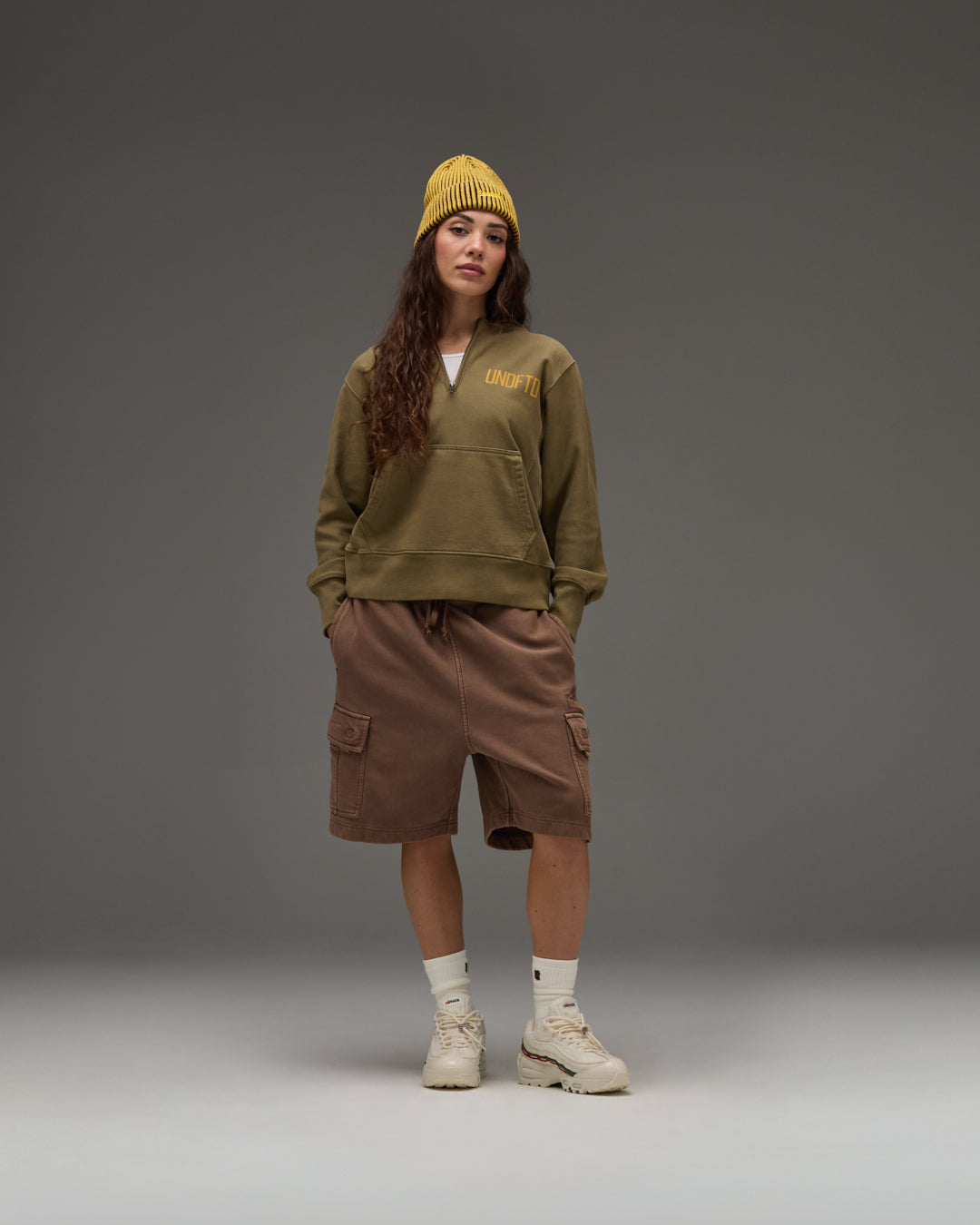 UNDEFEATED QUARTER ZIP PULLOVER HOOD
