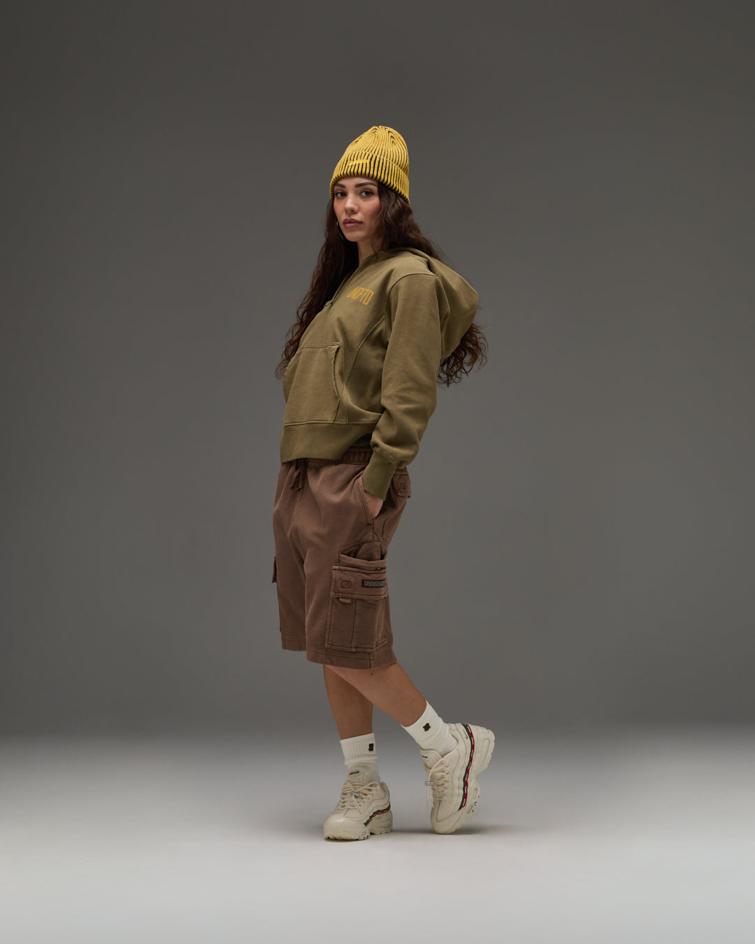 UNDEFEATED QUARTER ZIP PULLOVER HOOD