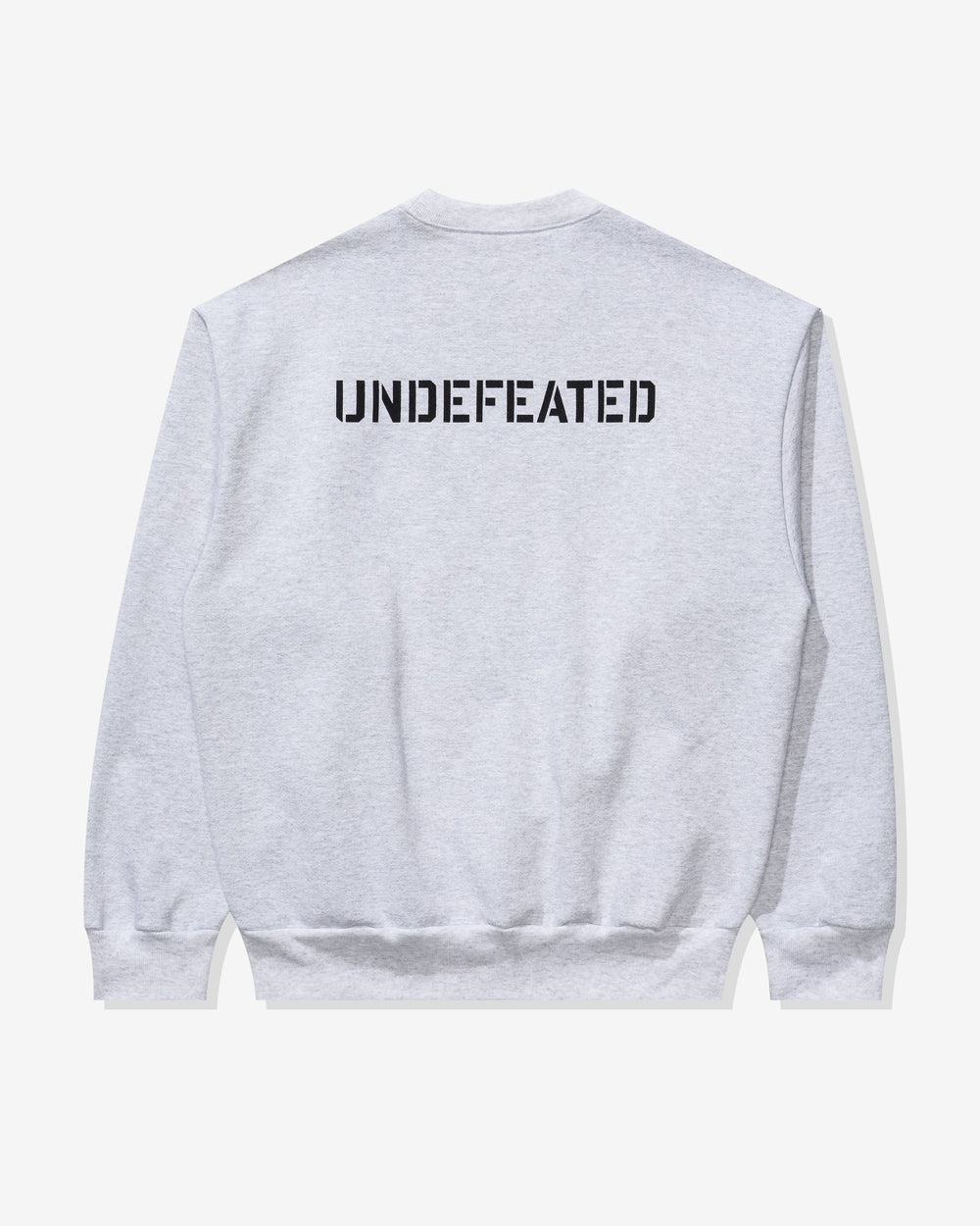 UNDEFEATED STENCIL CREWNECK - ASH