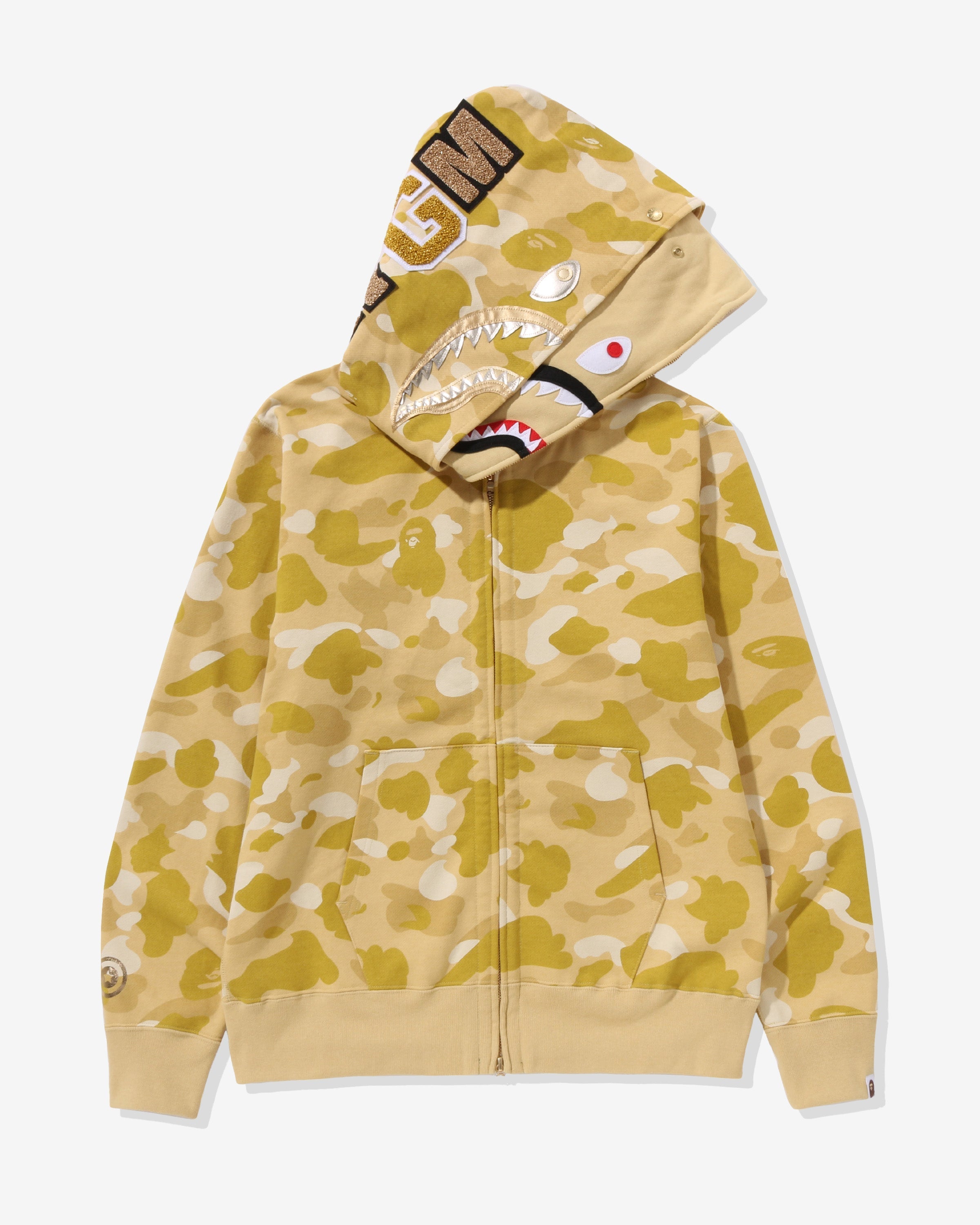 BAPE COLOR CAMO DOUBLE SHARK FULL ZIP HOODIE