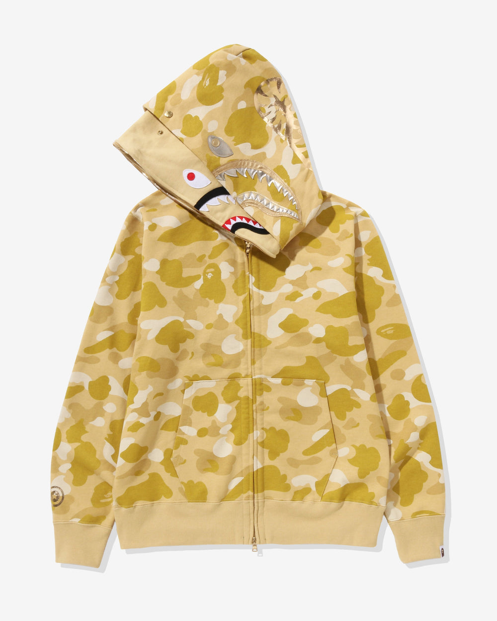 BAPE COLOR CAMO DOUBLE SHARK FULL ZIP HOODIE