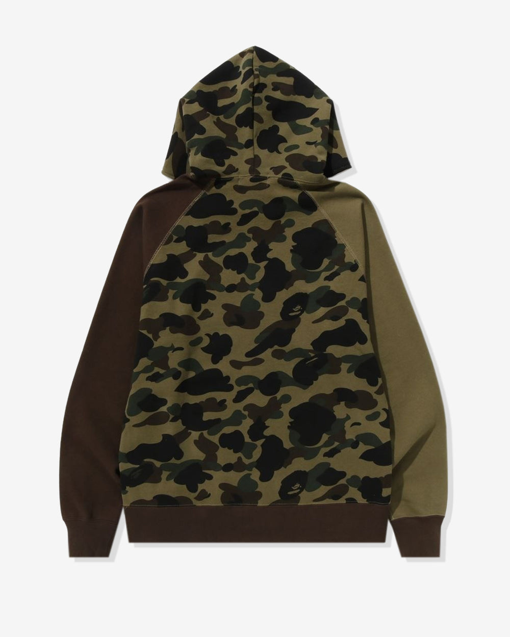 BAPE 1ST CAMO CRAZY COLLEGE FULL ZIP HOODIE - GREEN