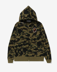 BAPE 1ST CAMO APE HEAD PATCHED FULL ZIP HOODIE
