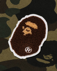 BAPE 1ST CAMO APE HEAD PATCHED FULL ZIP HOODIE