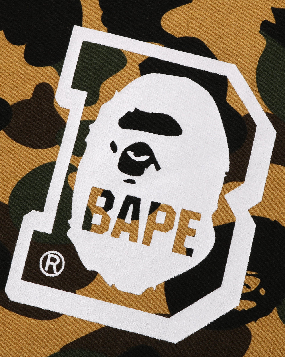 BAPE 1ST CAMO BAPE FULL ZIP HOODIE - YELLOW