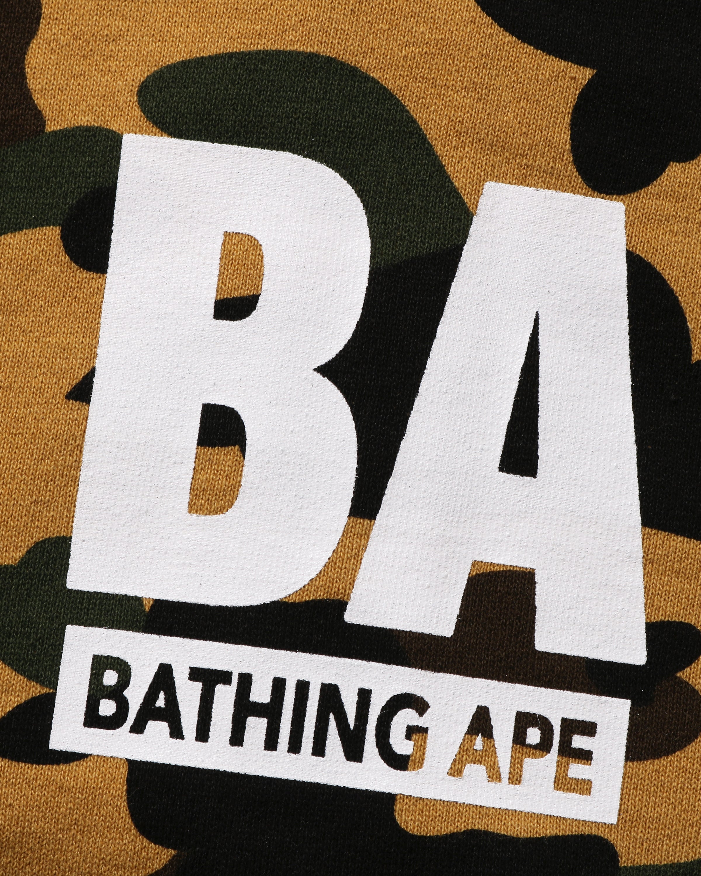 BAPE 1ST CAMO BAPE FULL ZIP HOODIE - YELLOW