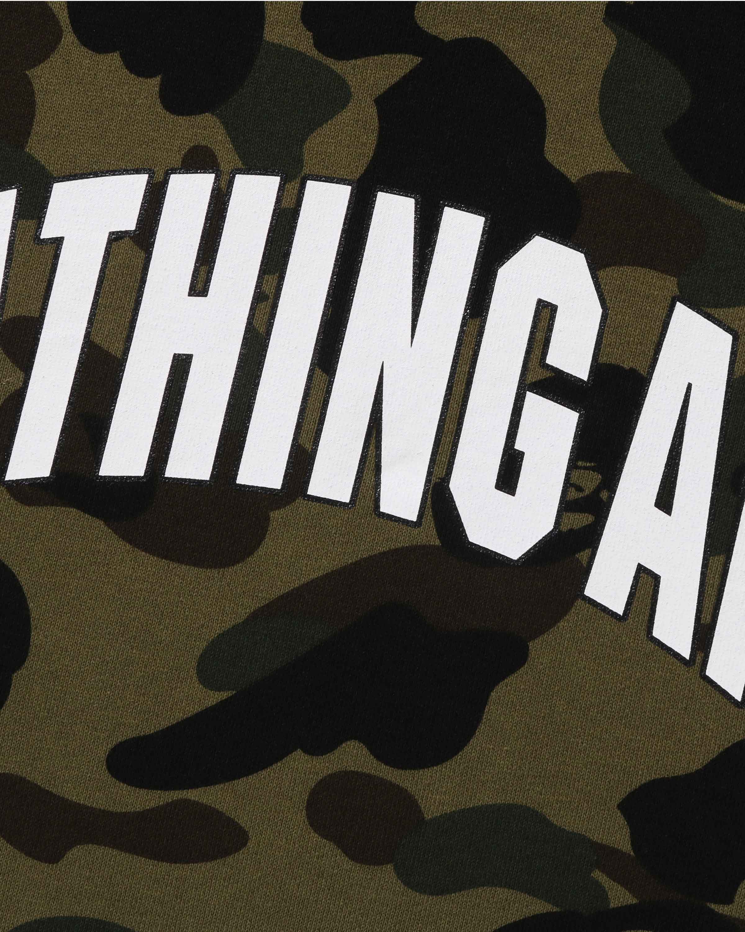 BAPE 1ST CAMO PULLOVER HOODIE - GREEN