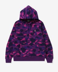 BAPE COLOR CAMO ONE POINT APE HEAD PULLOVER HOODIE - PURPLE