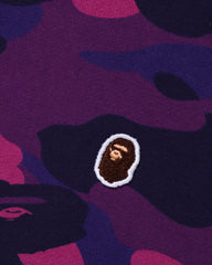 BAPE COLOR CAMO ONE POINT APE HEAD PULLOVER HOODIE - PURPLE