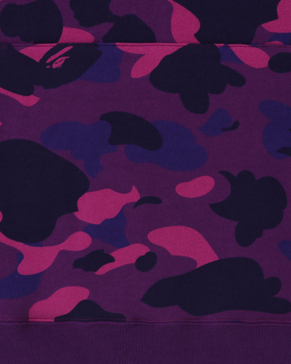 BAPE COLOR CAMO ONE POINT APE HEAD PULLOVER HOODIE - PURPLE