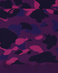 BAPE COLOR CAMO ONE POINT APE HEAD PULLOVER HOODIE - PURPLE