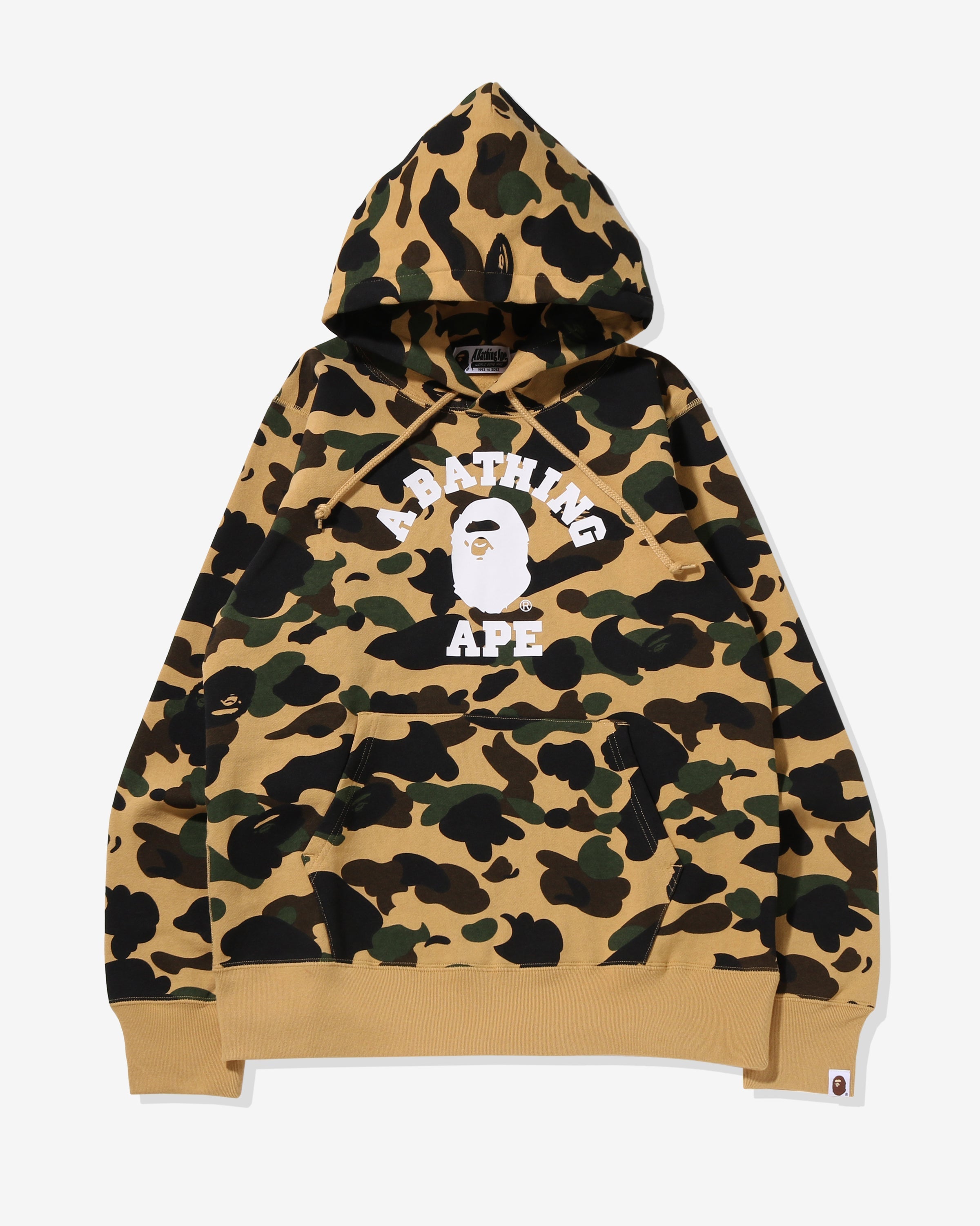 BAPE 1ST CAMO COLLEGE PULLOVER HOODIE