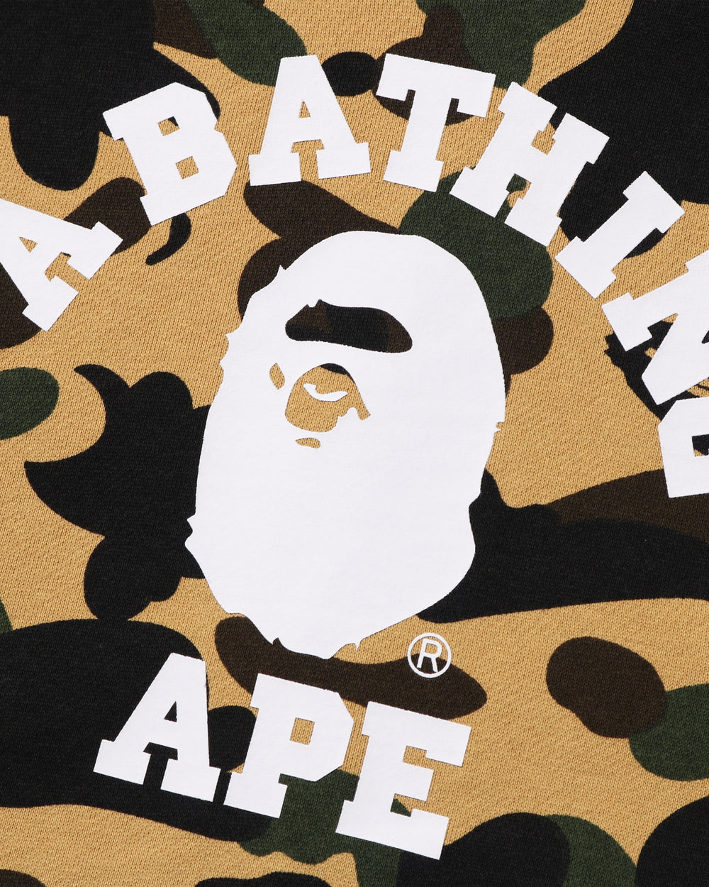 BAPE 1ST CAMO COLLEGE PULLOVER HOODIE
