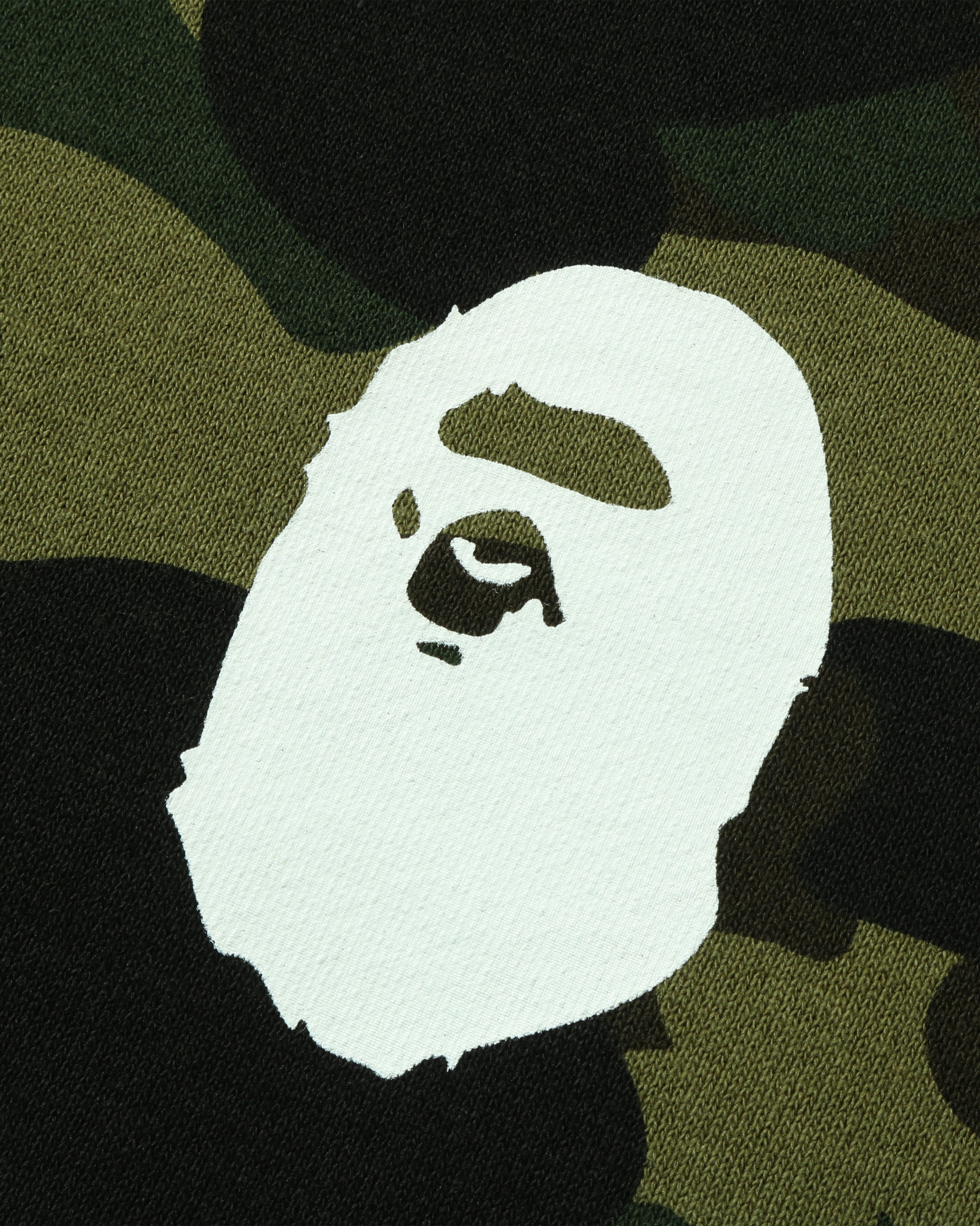 BAPE 1ST CAMO APE HEAD CREWNECK - GREEN