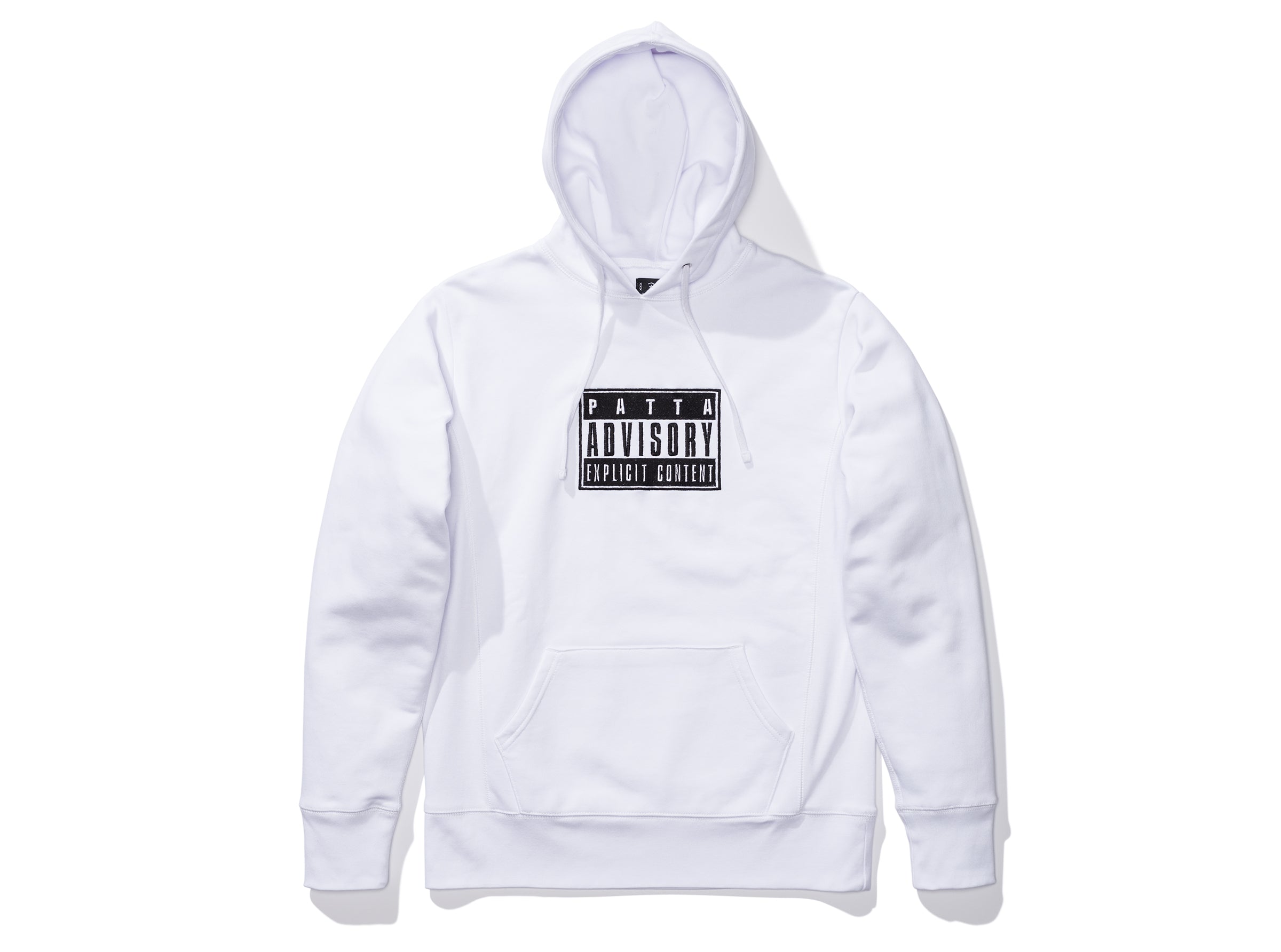 PATTA ADVISORY HEAVY HOODED SWEATER - WHITE