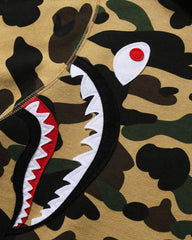 BAPE 1ST CAMO MULTI SHARK FULL ZIP HOODIE - YELLOW