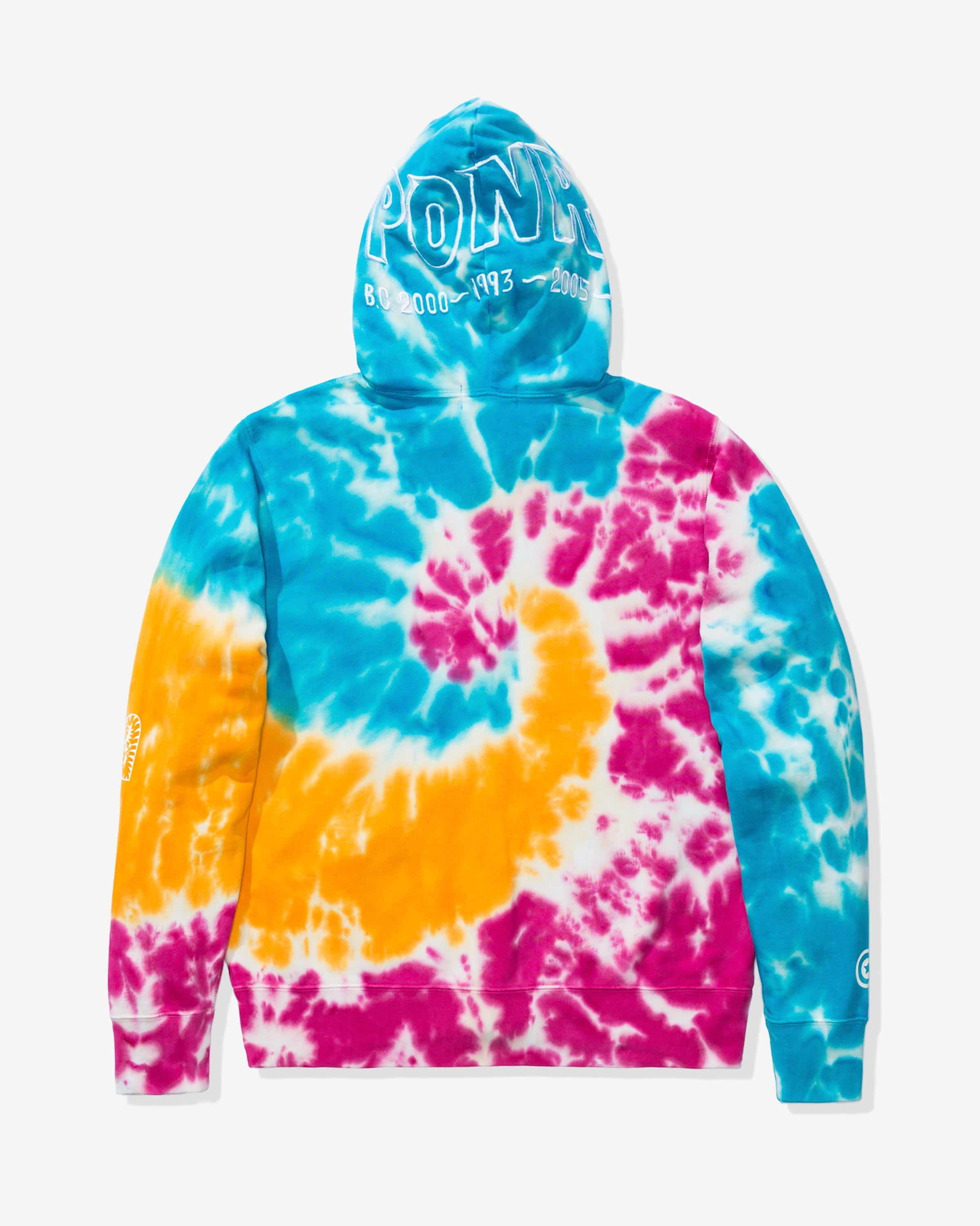 BAPE TIE DYE SHARK WIDE FULL ZIP HOODIE - MULTI
