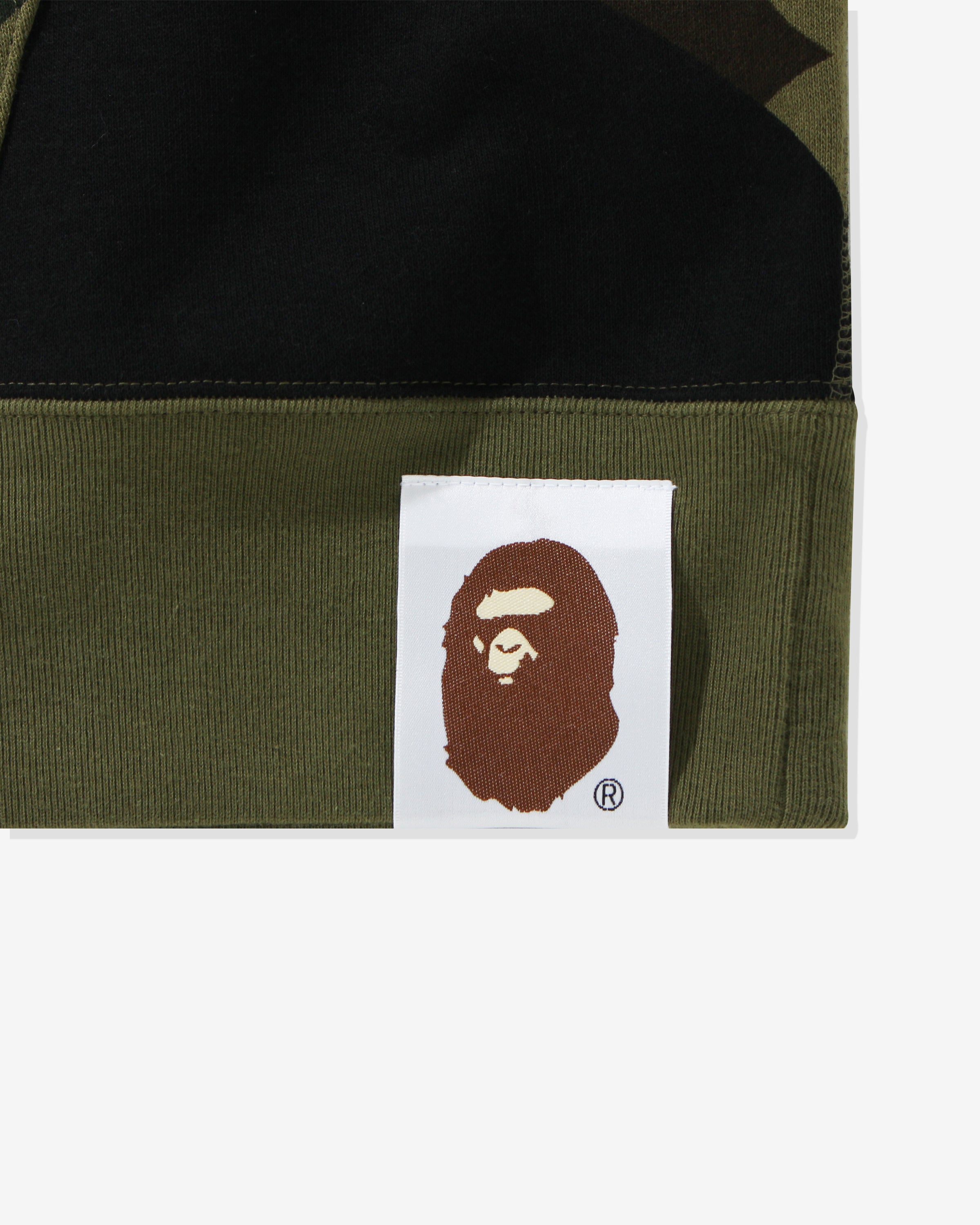 BAPE GIANT 1ST CAMO SHARK LOOSE FIT FULL ZIP - GREEN