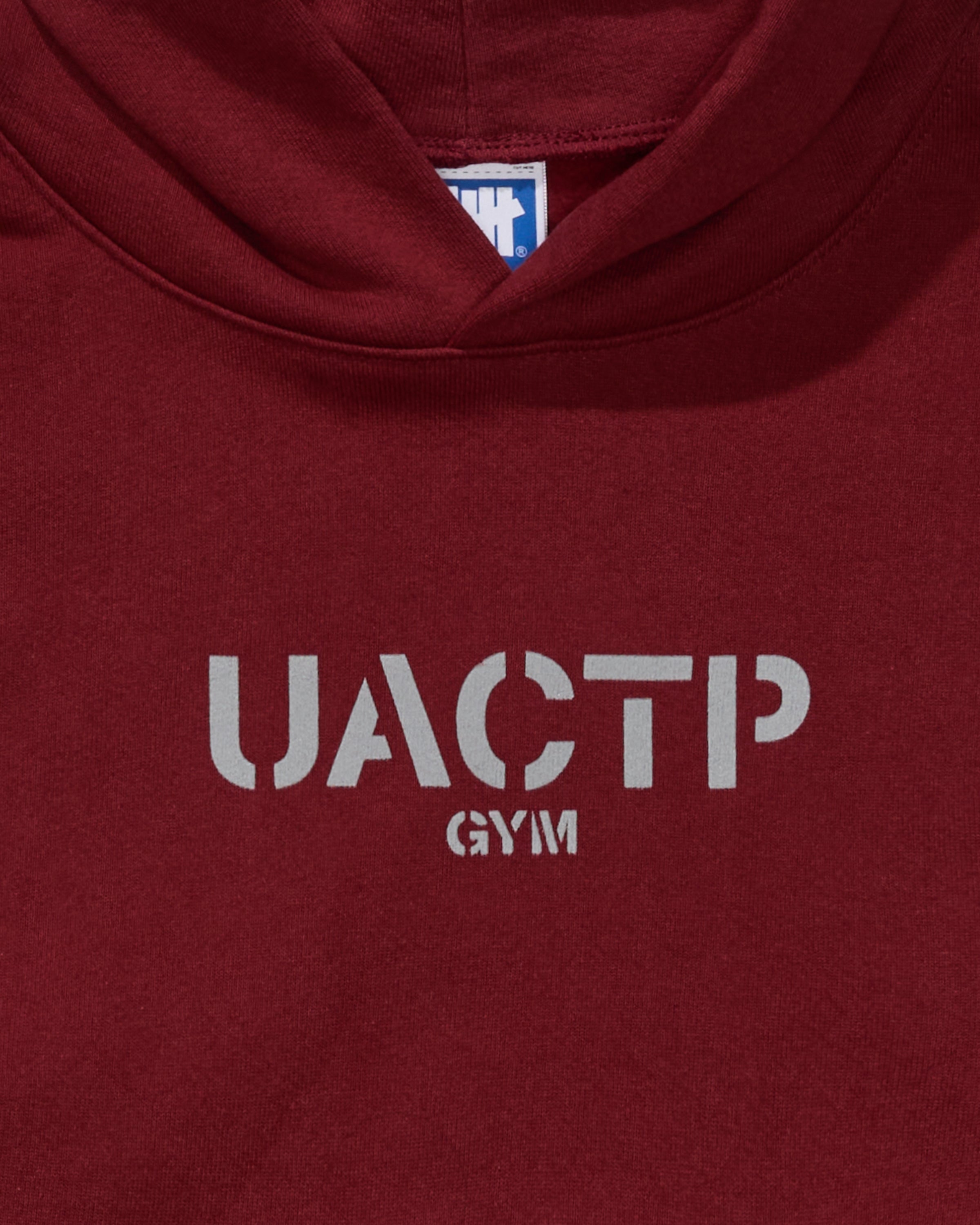 UACTP STENCIL GYM PULLOVER HOOD - BURGUNDY