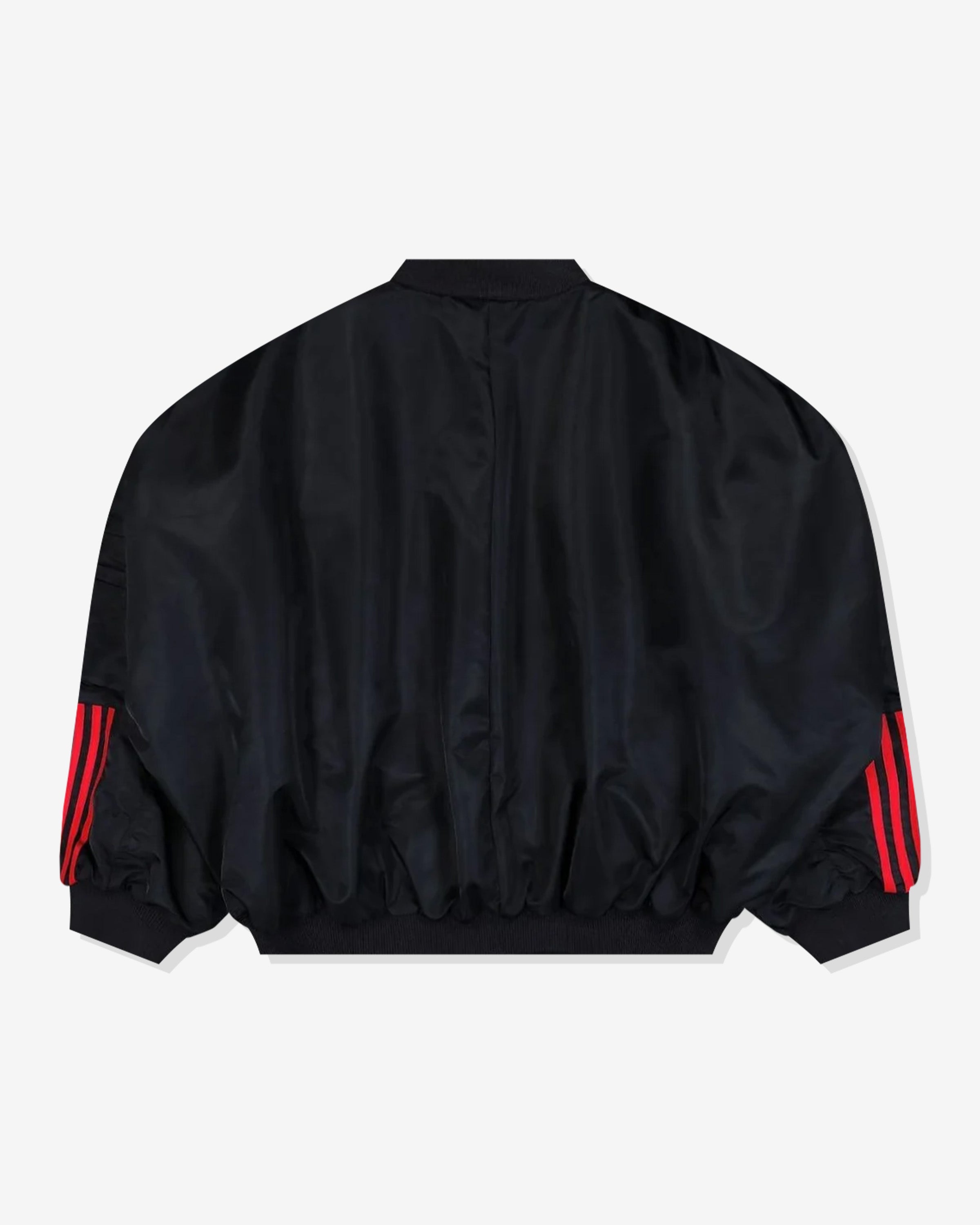 ADIDAS X WILLY CHAVARRIA SATIN BOMBER JACKET - BLACK