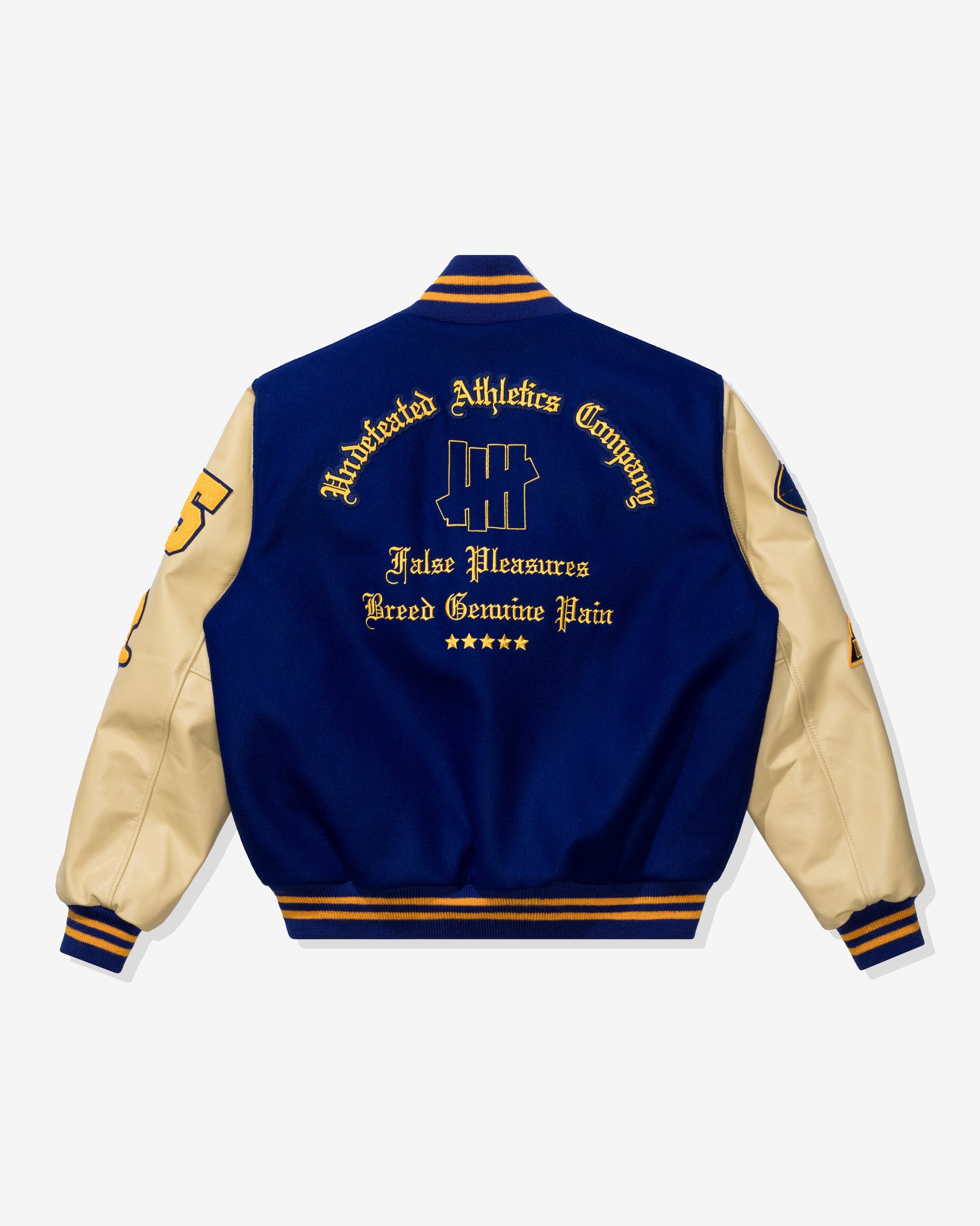 UNDEFEATED X SETTLEMIER'S VARSITY JACKET - ROYALBLUE