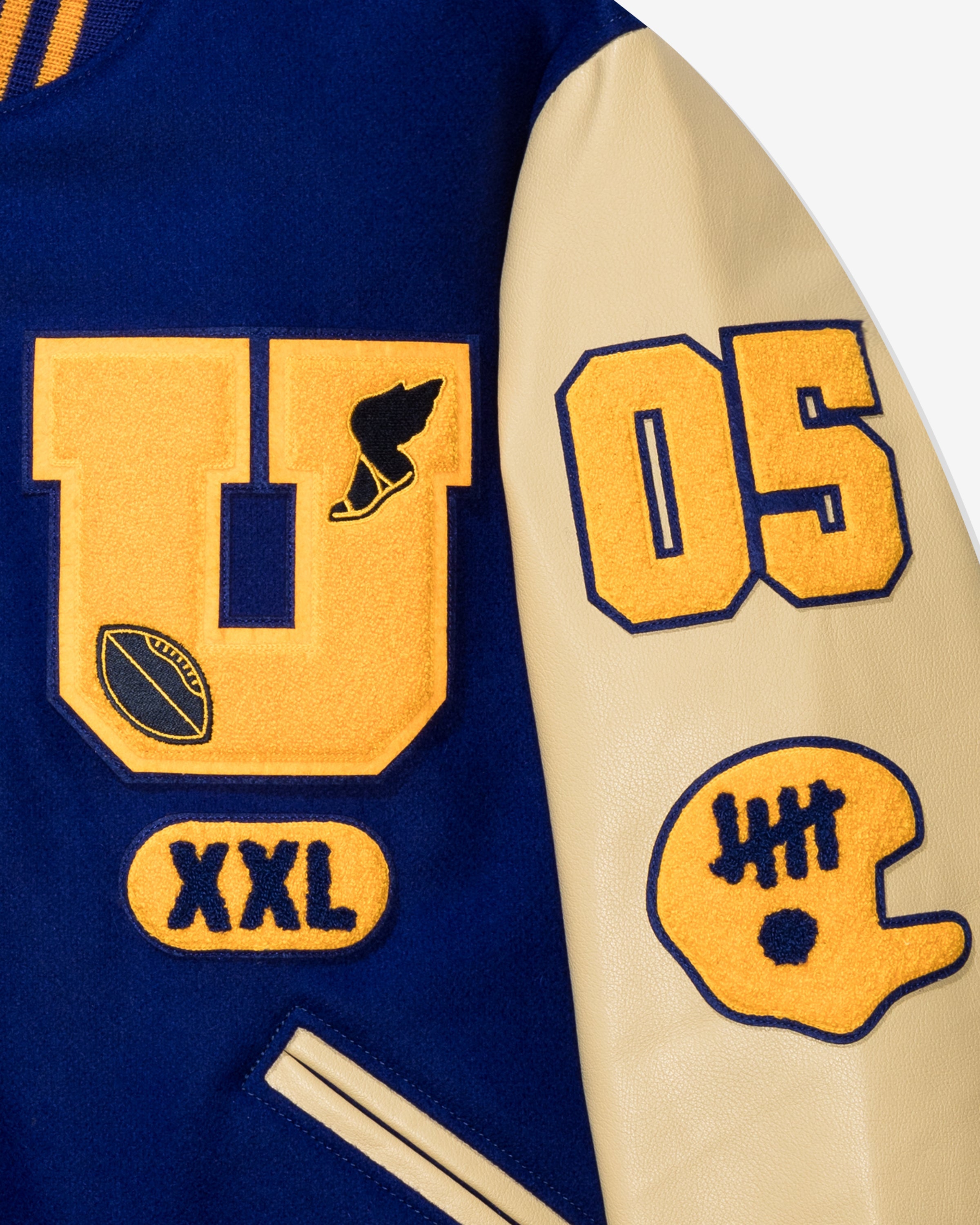 UNDEFEATED X SETTLEMIER'S VARSITY JACKET - ROYALBLUE