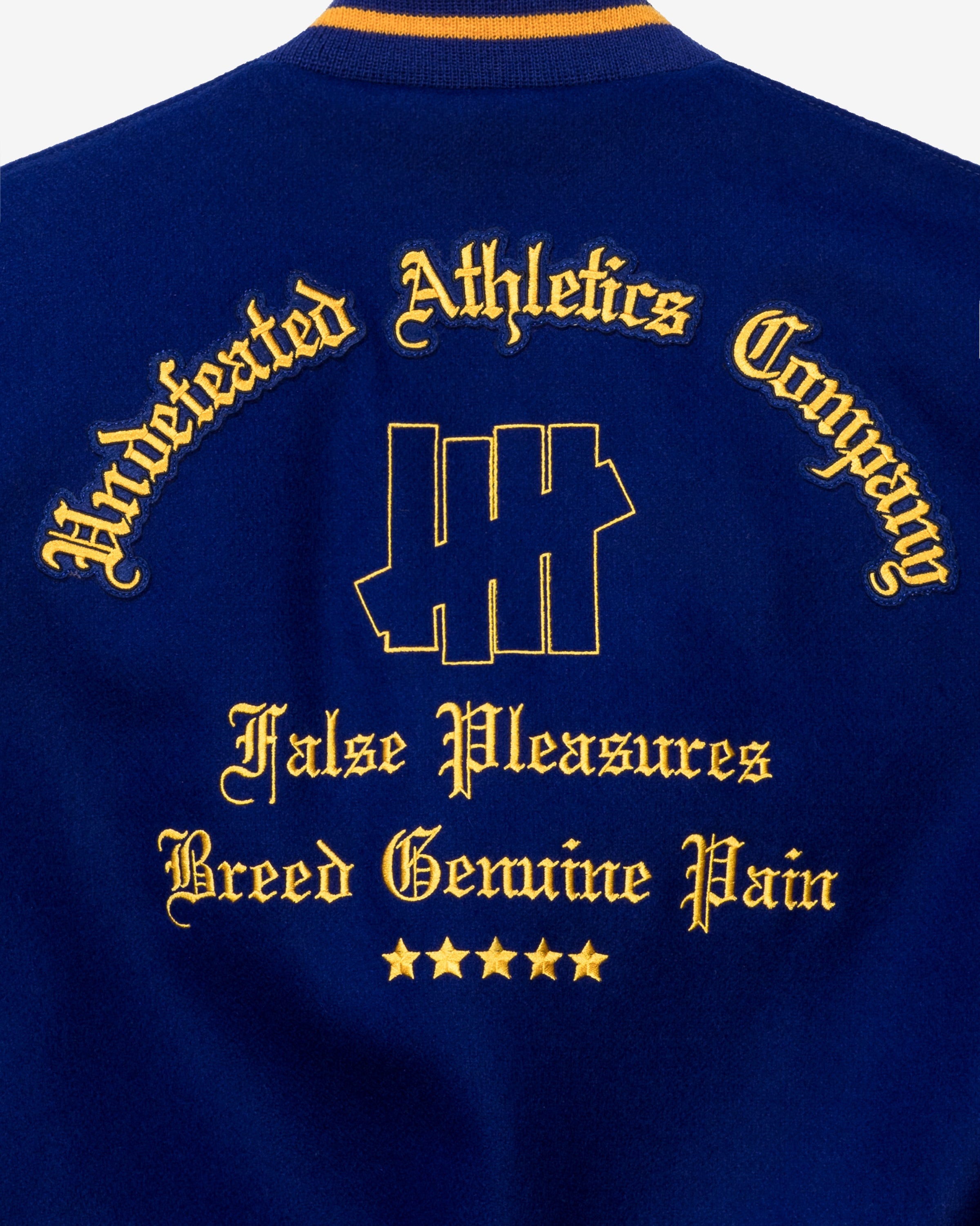 UNDEFEATED X SETTLEMIER'S VARSITY JACKET - ROYALBLUE