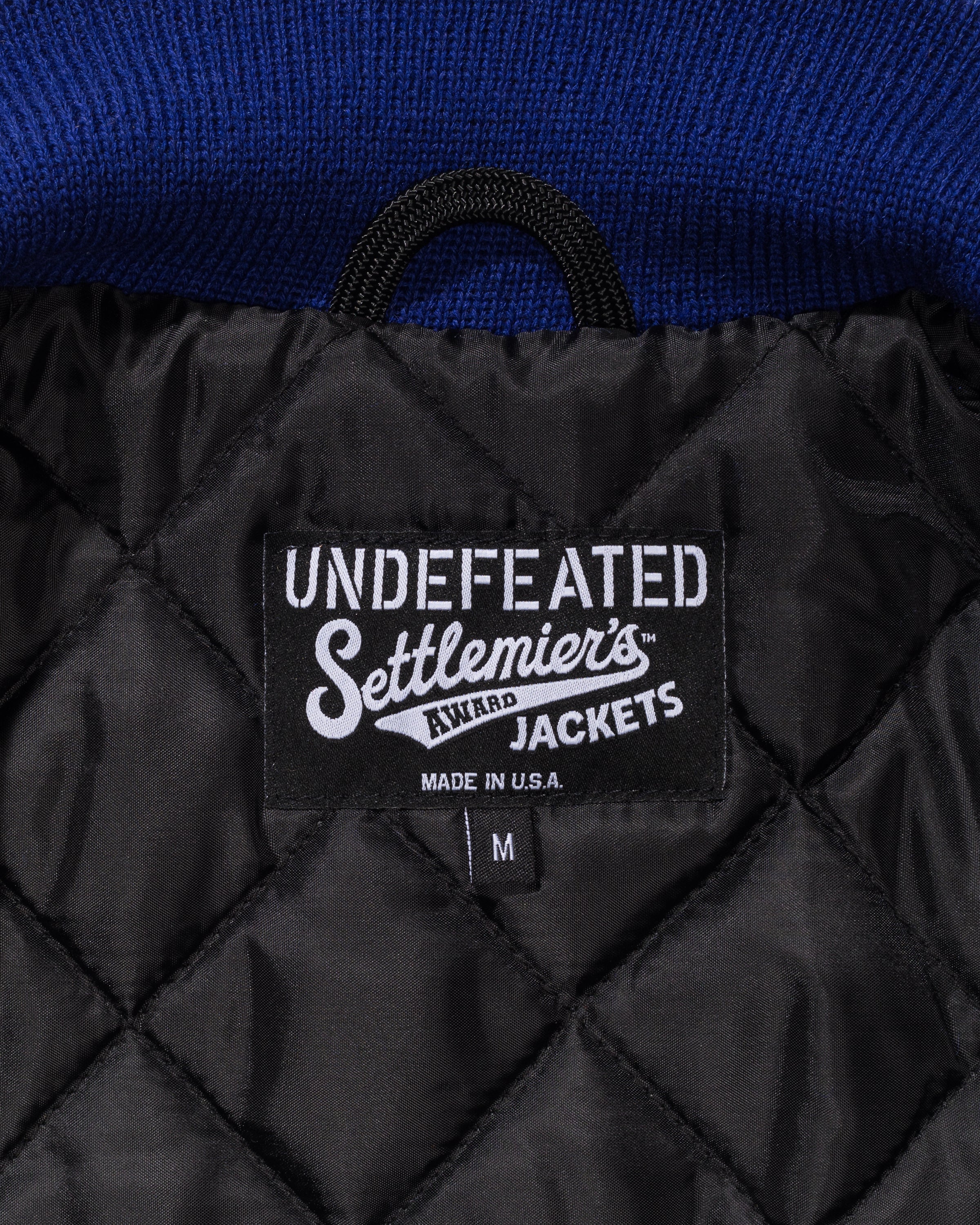 UNDEFEATED X SETTLEMIER'S VARSITY JACKET - ROYALBLUE