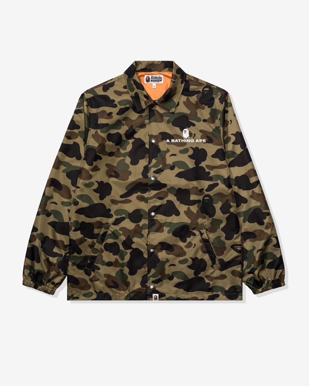 BAPE 1ST CAMO NYLON TWILL COACH JACKET