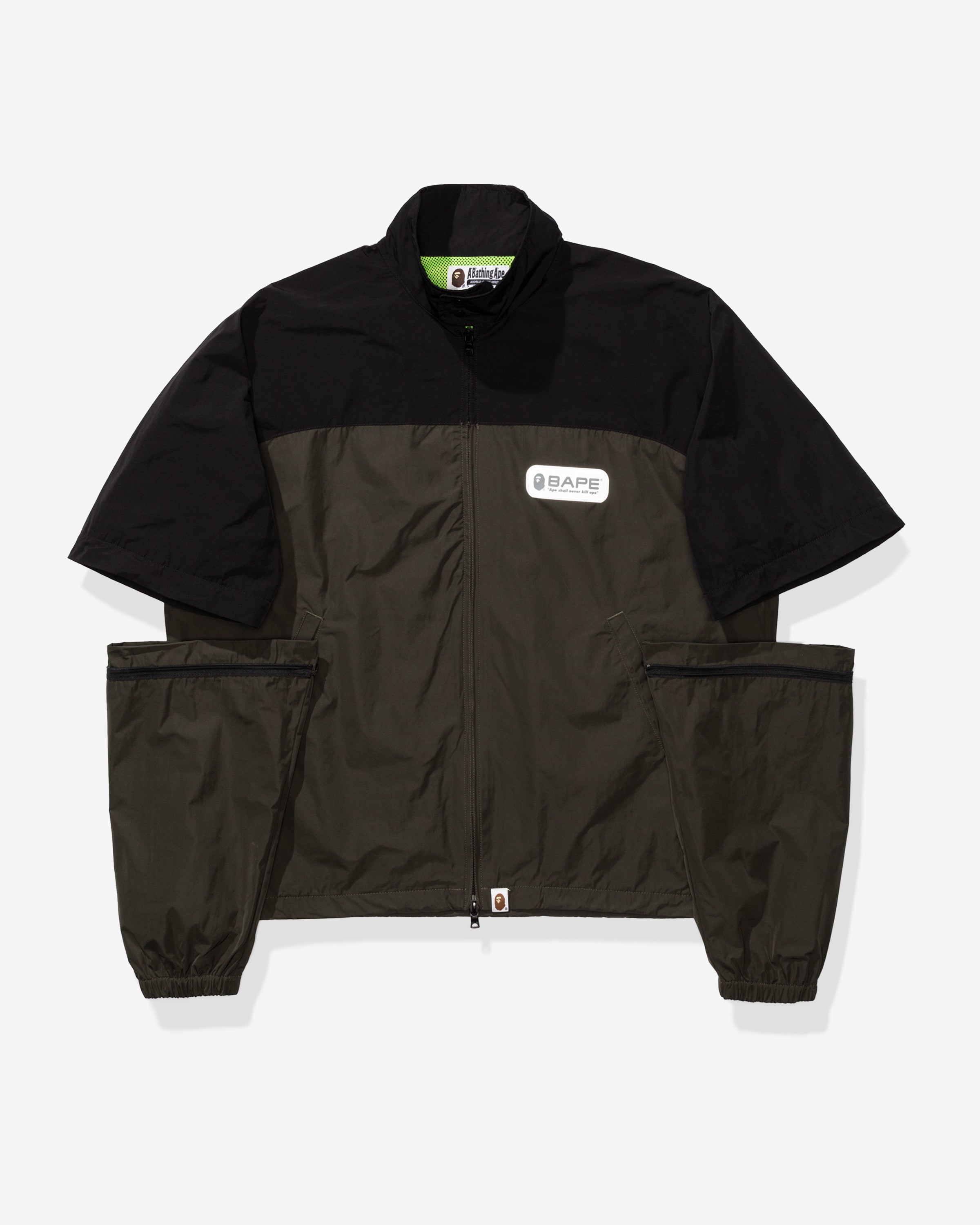 BAPE DETACHABLE SLEEVE JACKET - GREEN