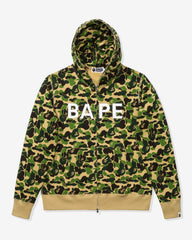 BAPE ABC CAMO SWAROVSKI FULL ZIP HOODIE - GREEN