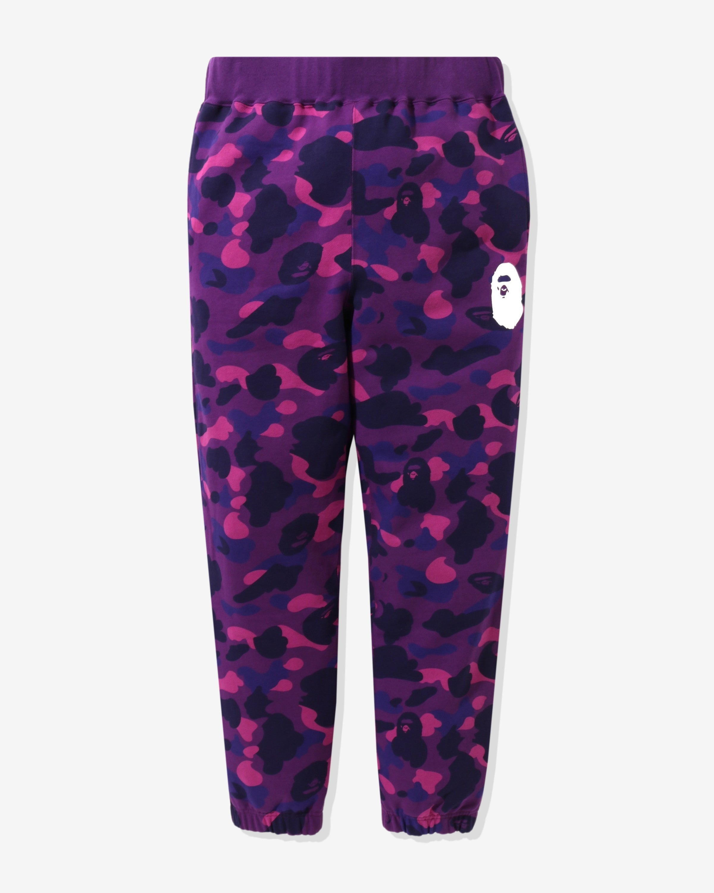 BAPE COLOR CAMO SWEAT PANTS - PURPLE