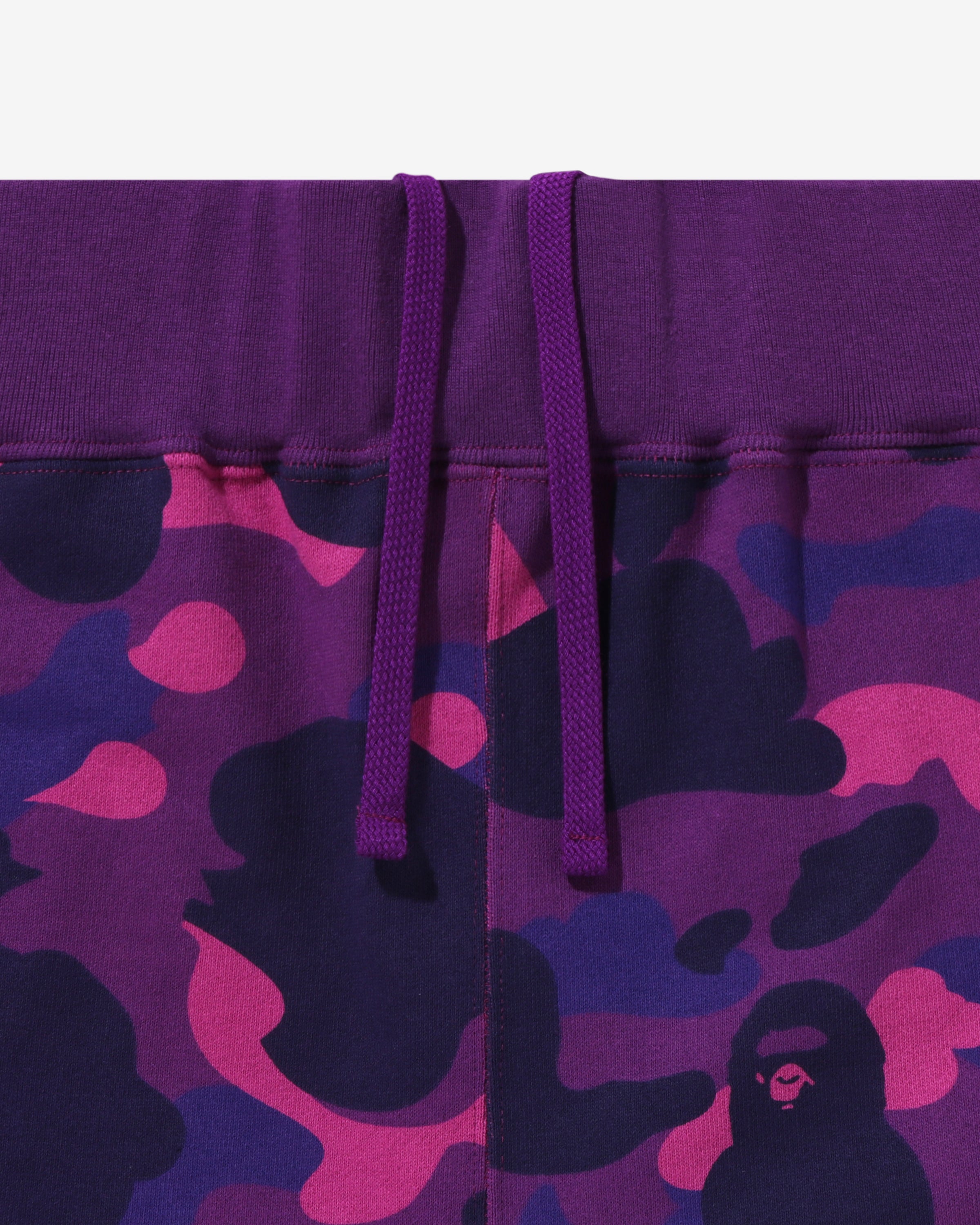 BAPE COLOR CAMO SWEAT PANTS - PURPLE