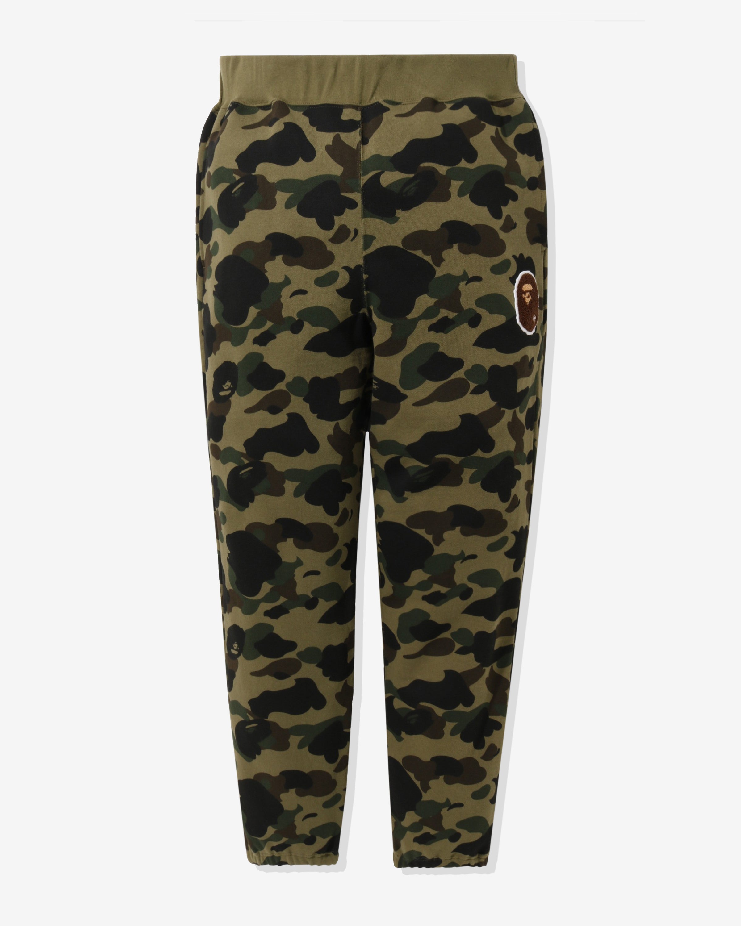 BAPE 1ST CAMO APE HEAD PATCHED SWEAT PANTS