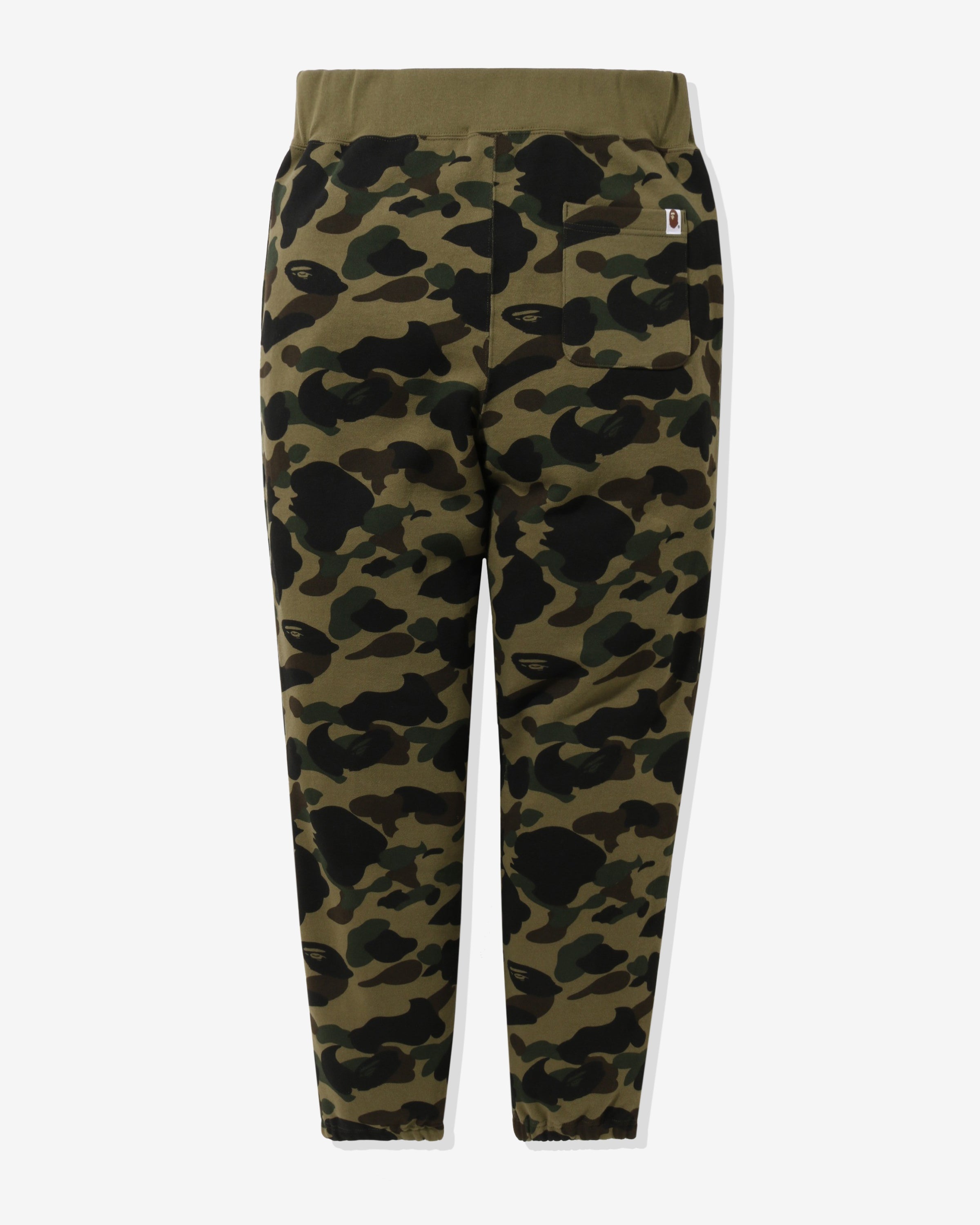 BAPE 1ST CAMO APE HEAD PATCHED SWEAT PANTS